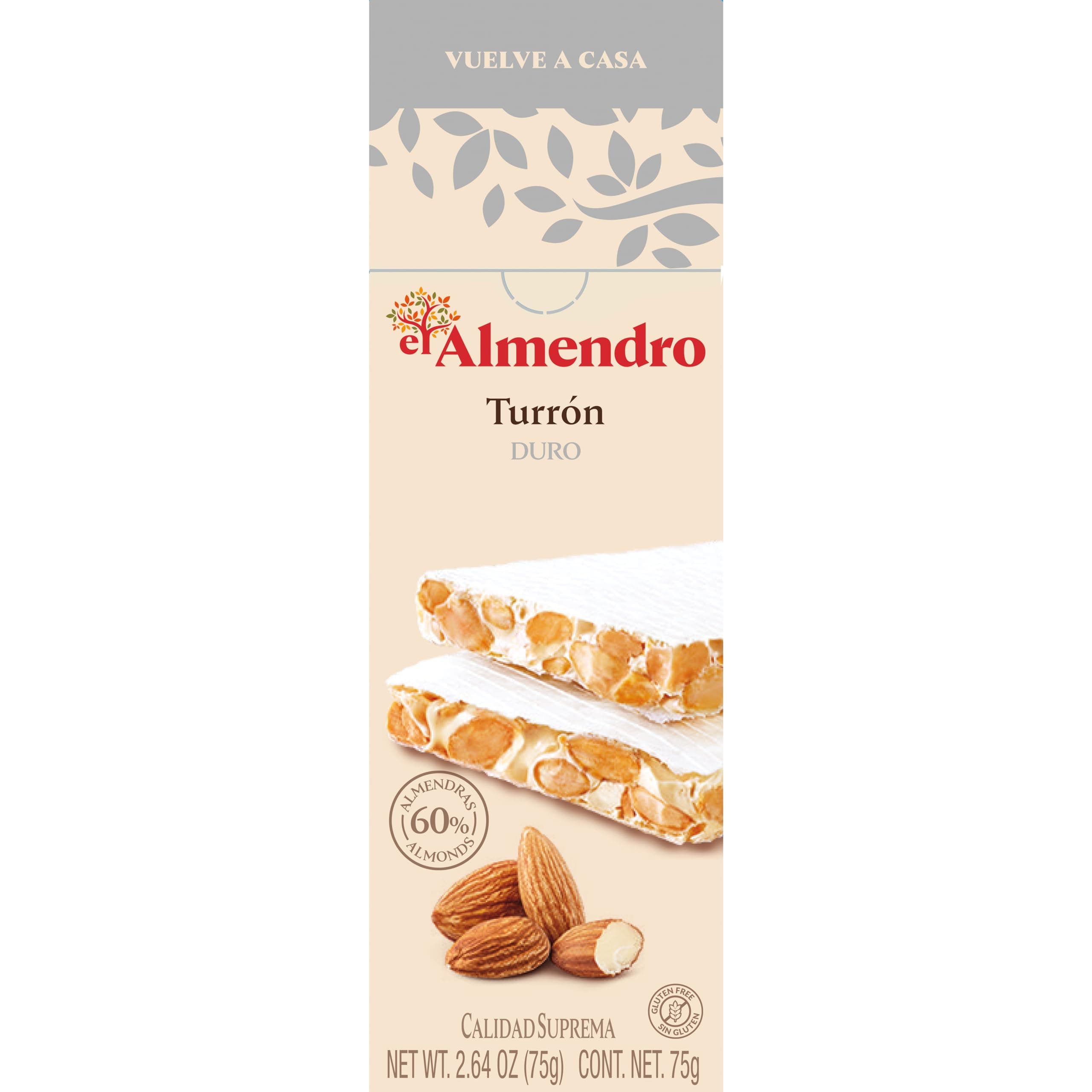 El Almendro Turron Duro Crunchy Almond 75g