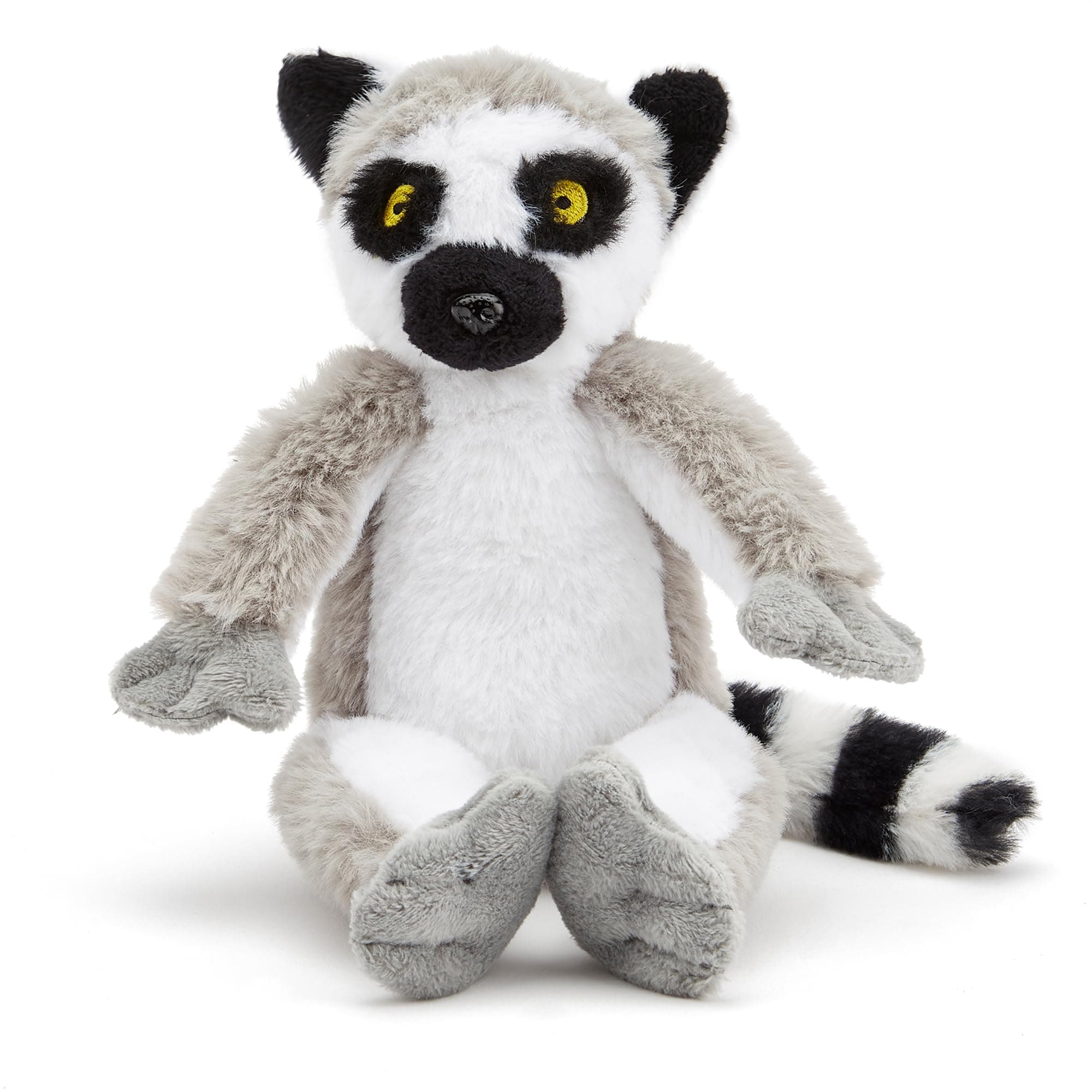 Zappi Co Ultra Soft Ring-Tailed Lemur Plush Toy (28cm Length) - 100% Recycled, Eco-Friendly, Newborn Gift, Realistic Lifelike