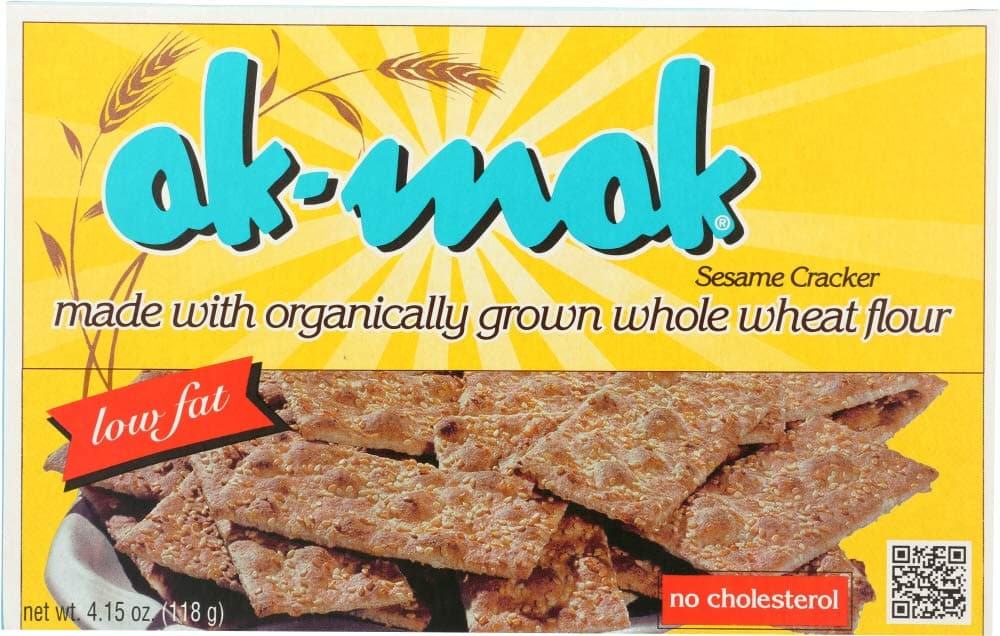 Ak-Mak, Whole Wheat Flour Sesame Cracker, 4.15 oz (118 g) Ak-Mak, Whole Wheat Flour Sesame Cracker, 4.15 oz (118 g) - 2pcs