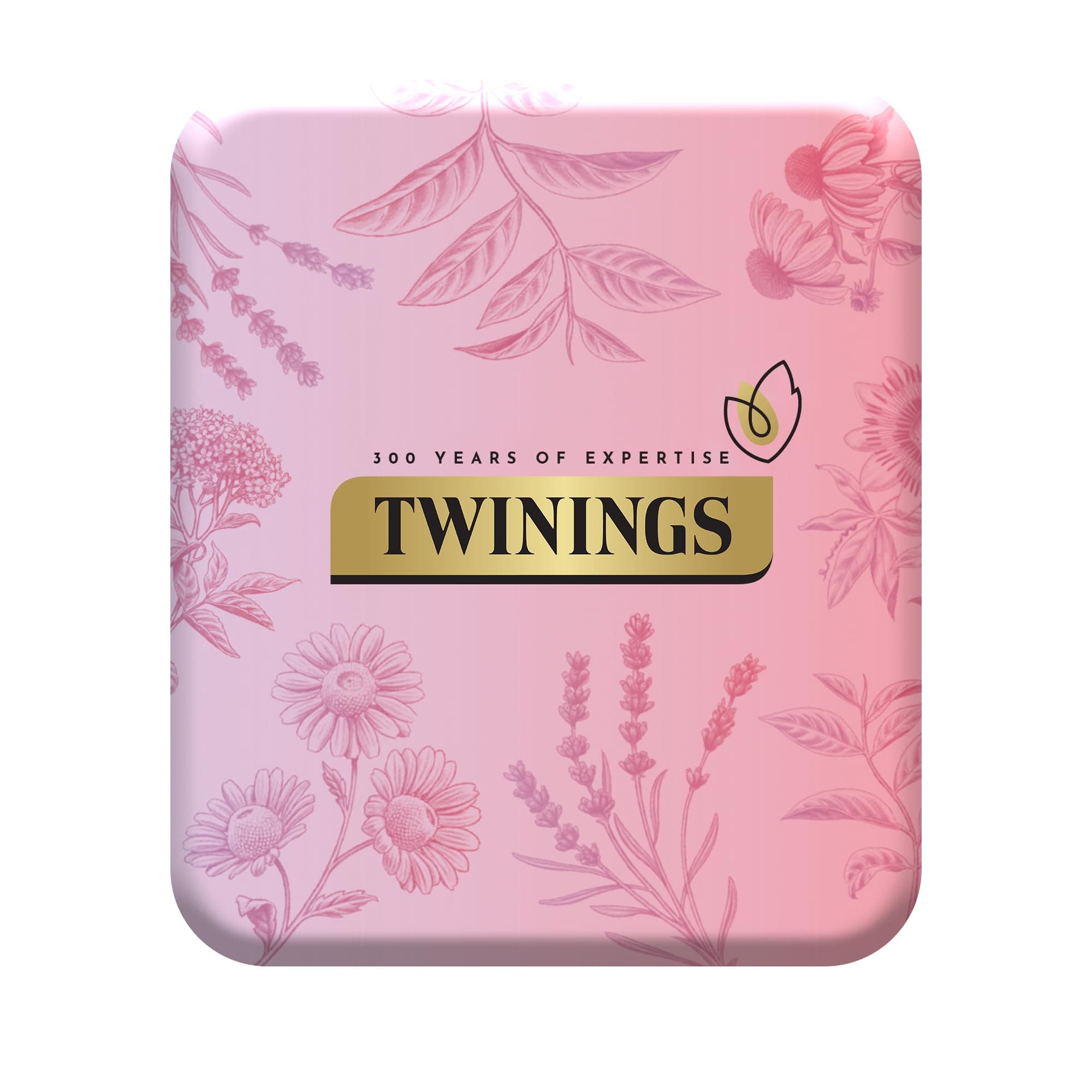 Twinings premium Pocket Tea Tin(Pink) – 4 Tea Envelopes | Stocking Filler, Secret Santa, Christmas Gifts & Travel-Size Tin | Premium Tea Selection under £10
