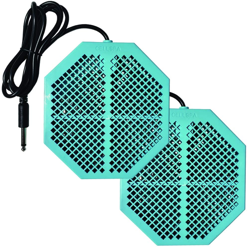 2 Pack CS-900 Twice Powerful 6.5" x 5.5" Ion Detox Foot Bath Arrays Flat Dual Coil Stainless Steel Aqua Ionic Cleanse Array Compatible With Most 1/4" Plug Type Detox Machines