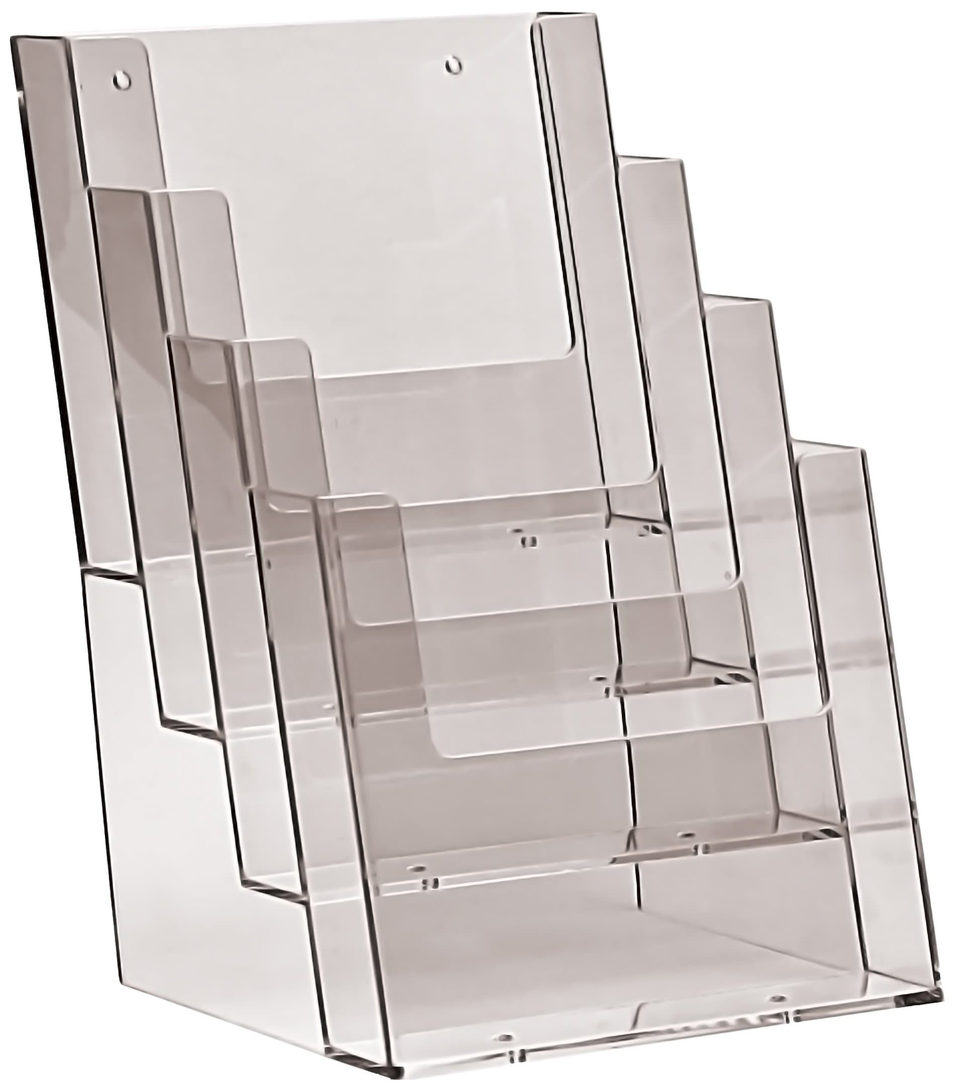 Taymar Four Tier Acrylic Dispenser for A5 Leaflets and Brochures