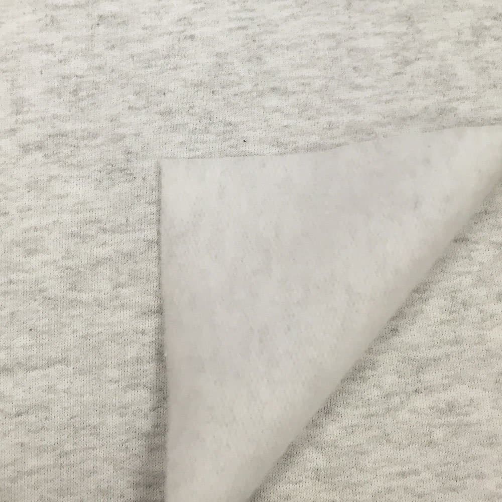 USA Made Premium Quality Soft Cotton French Terry Fabric (Wholesale Price by The Bolt) - Heather Grey - 10 Yards