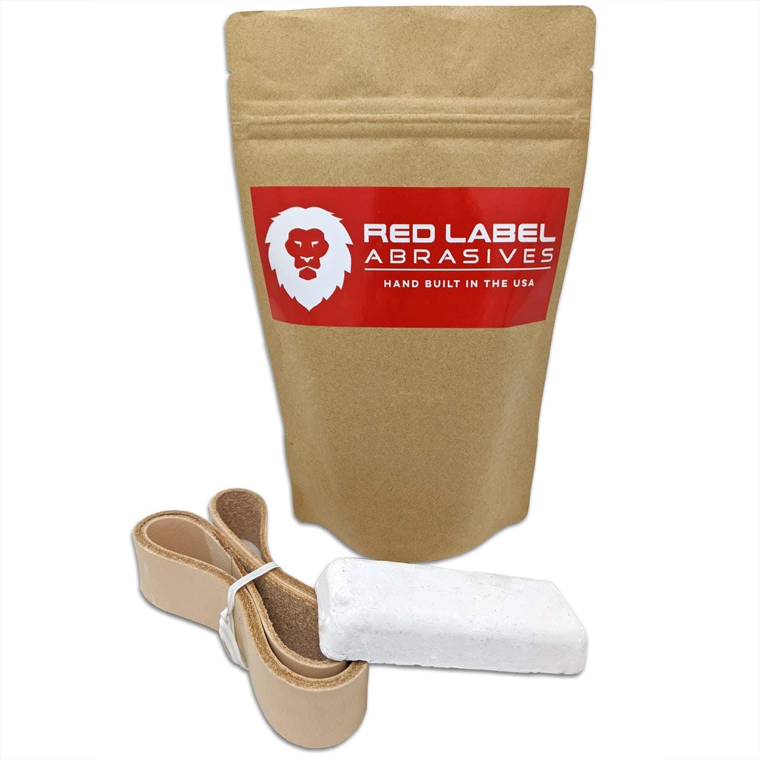 Red Label Abrasives1 X 30 Inch Knife Maker's Leather Honing Strop Belt with Buffing Compound