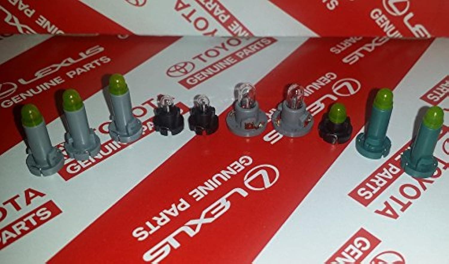 GENUINE TOYOTA OEM COOLER CONTROL CONSOLE BULBS (SET OF 10) 90010-09015 - 90010-09019