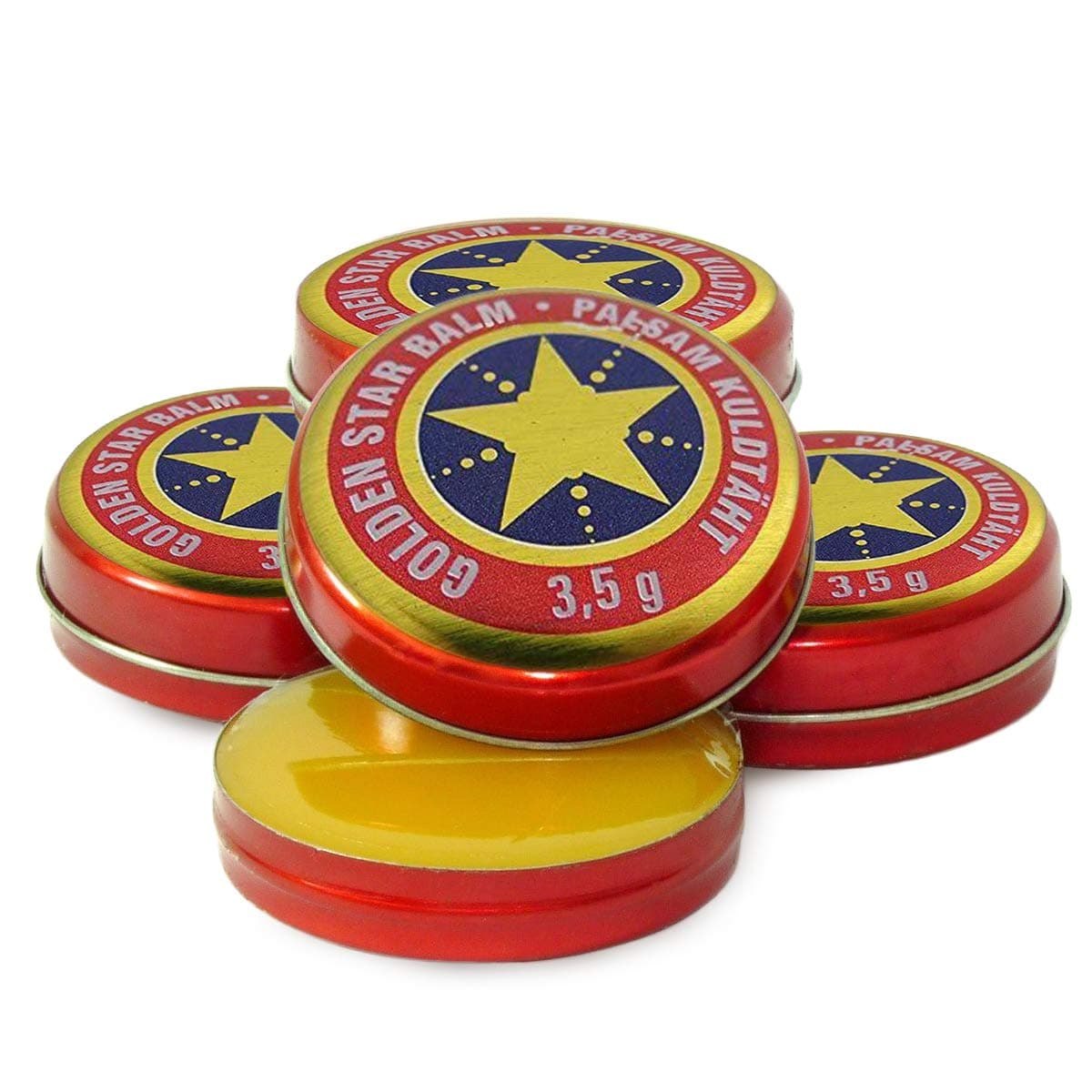 4X (4pcs) 3,5 gram Golden Star Balm