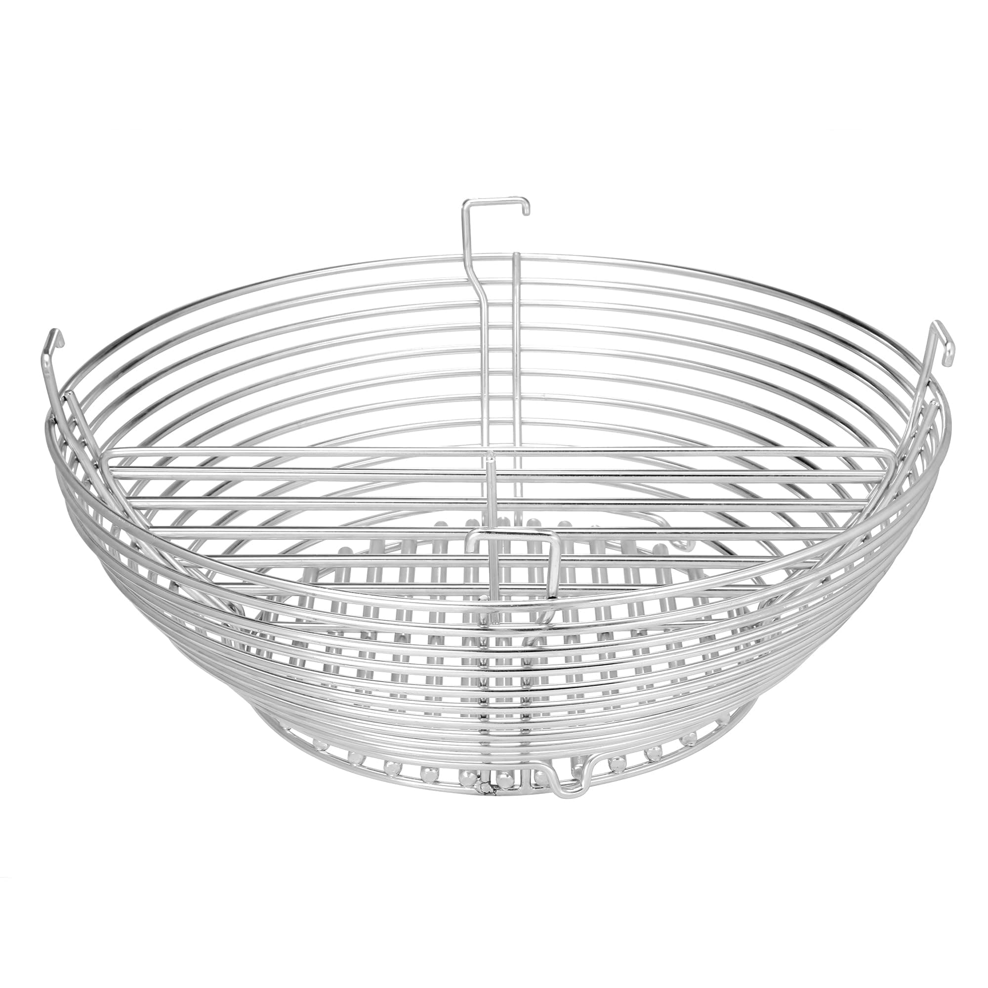 KJ-MCC23 Stainless Steel Charcoal Basket Grill Accessory for Classic Joe, Black