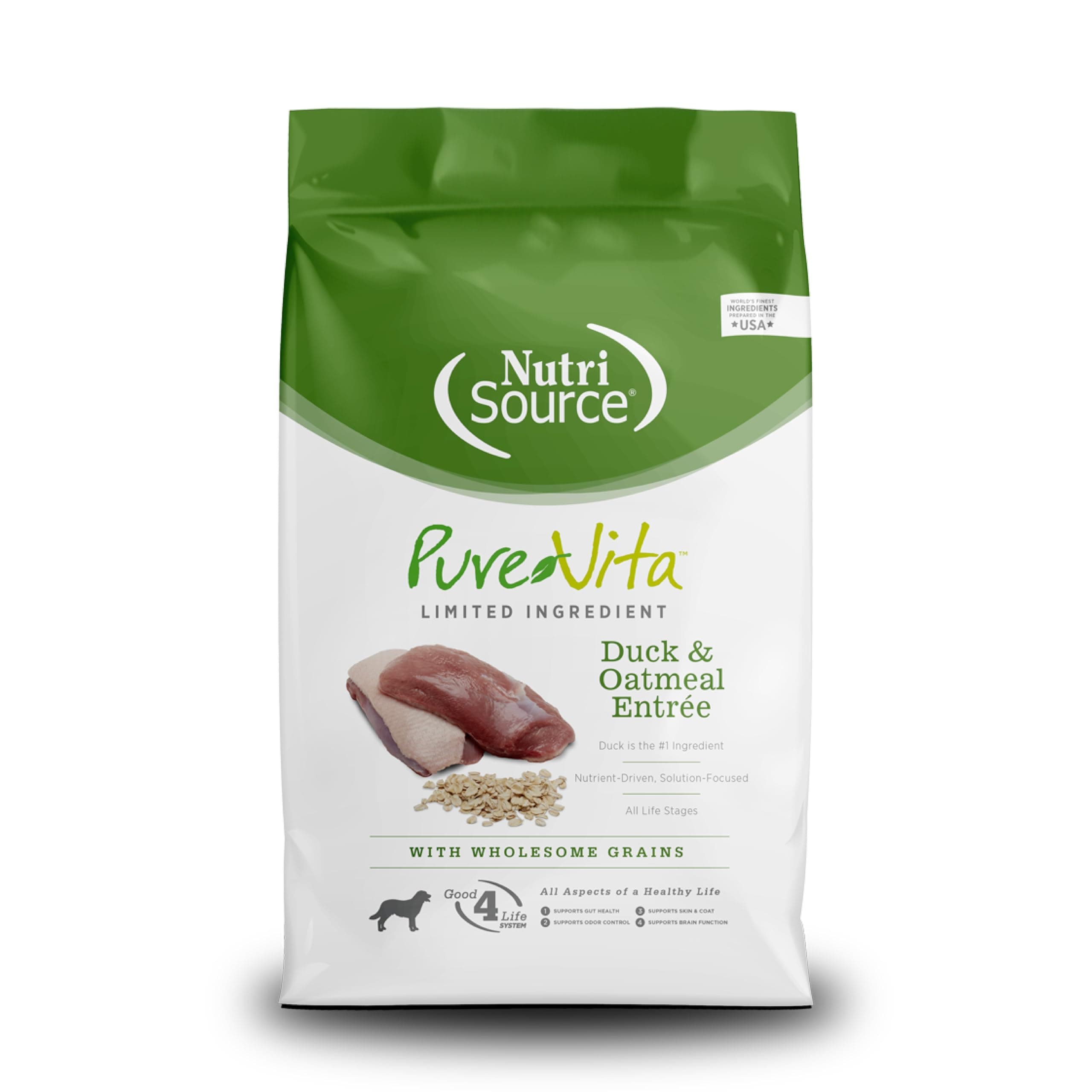 Tuffy'S Pet Food 131634 Tuffy Pure Vita Duck And Oatmeal For Dogs, 25-Pound