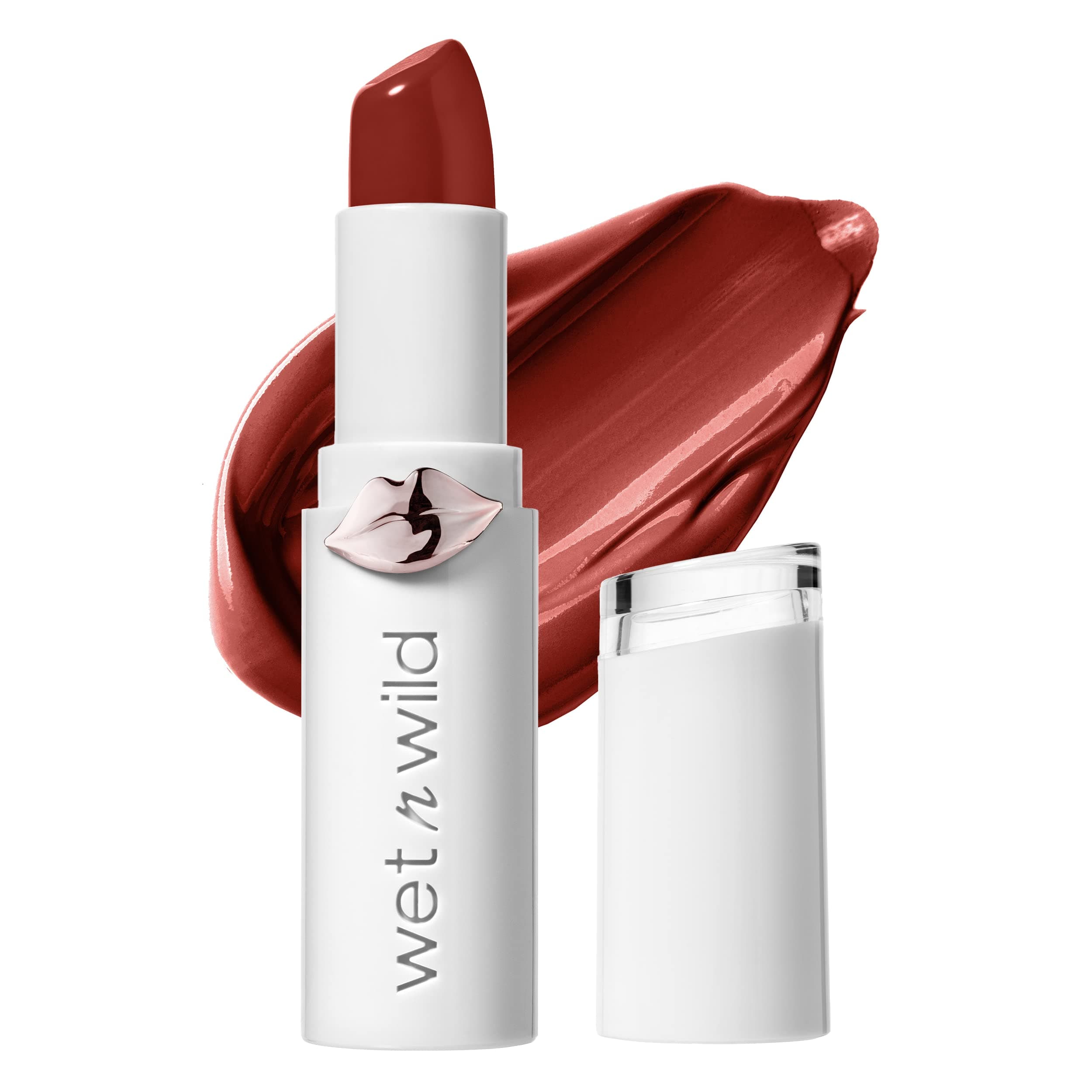 Mega Last High-Shine Lipstick Lip Color, Infused with Seed Oils For a Nourishing High-Shine, Buildable & Blendable Creamy Color, Cruelty-Free & Vegan - Crimson Crime