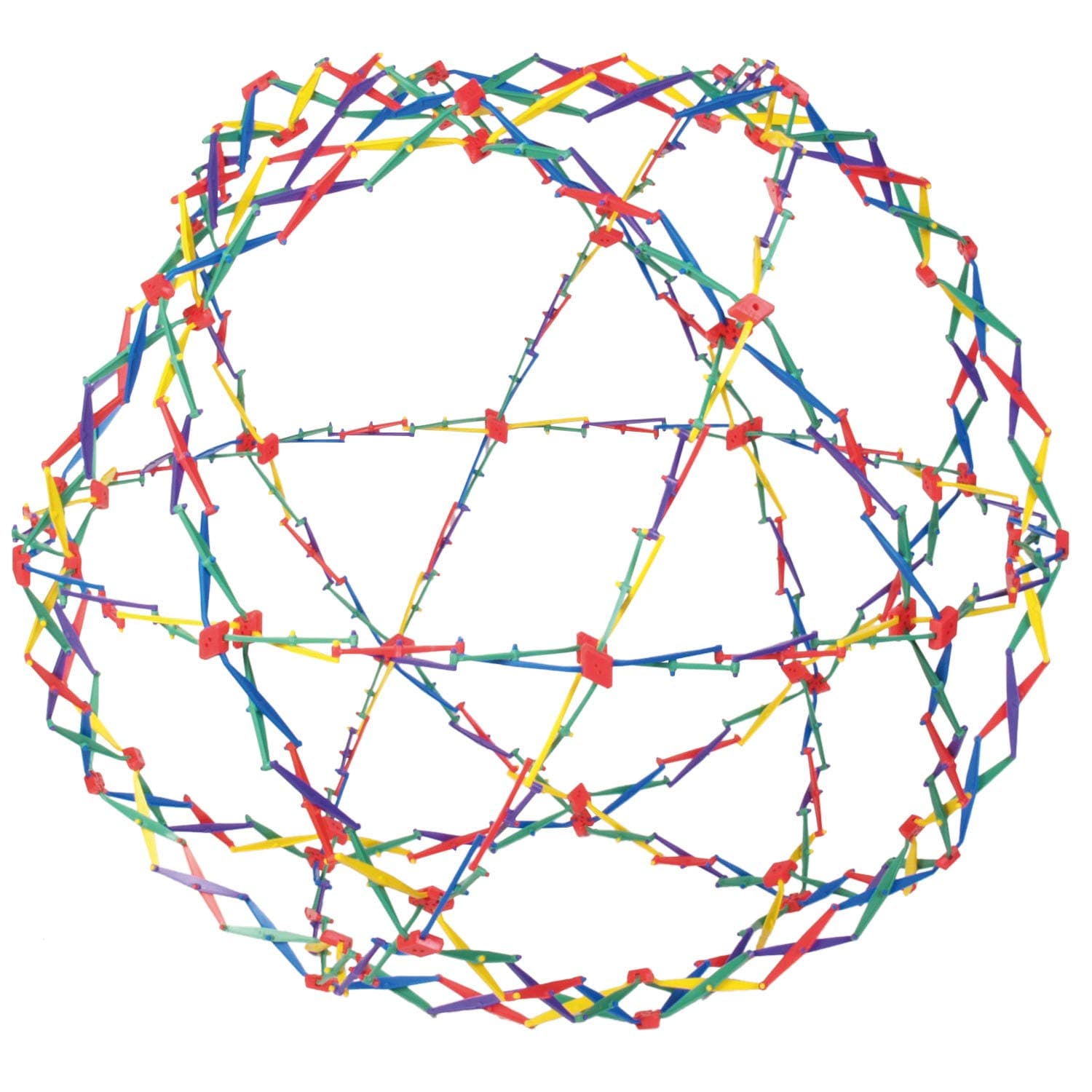 Original Hoberman Sphere Plastic Expandable Toy, Rainbow