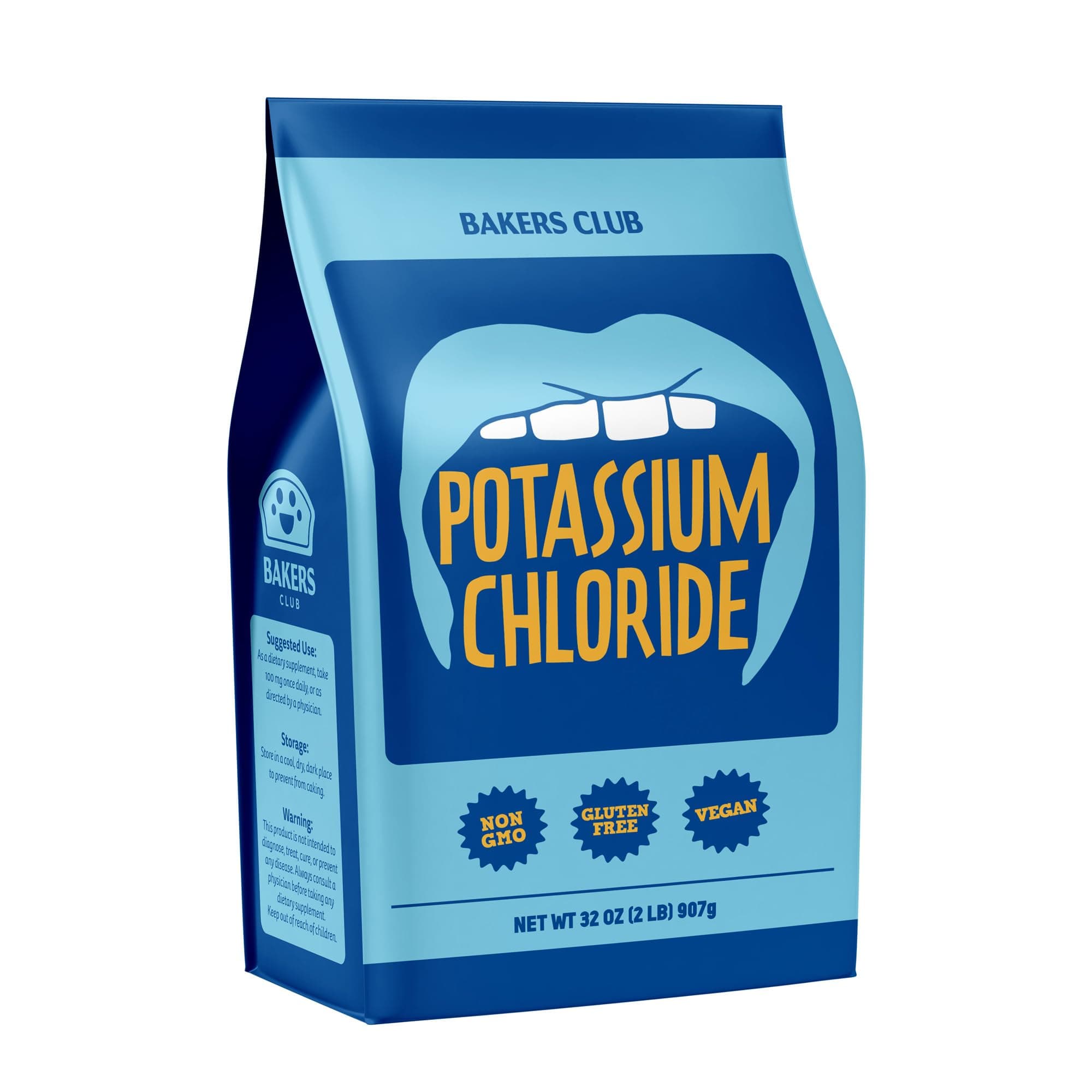 Potassium Chloride Powder 2 Pound - Sodium Free Salt Substitute - Filler Free, Easily Dissolves, Unflavored - Mineral Electrolyte Hydration Fluid Balance - Source of Fruits, Vegetables