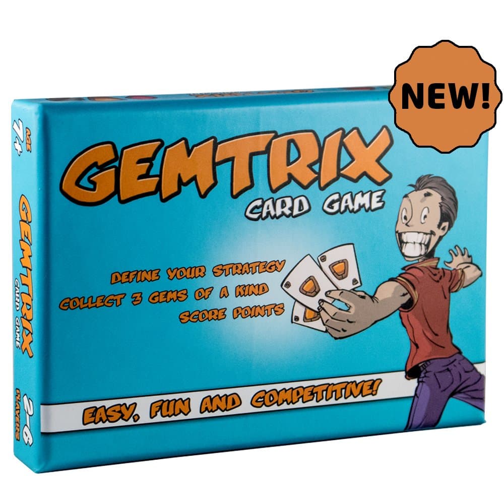 GEMTRIX CARD GAME | Card game for kids, children, teens, adults, families, boys or girls. Card game perfect for camping, vacations and game night with friends.