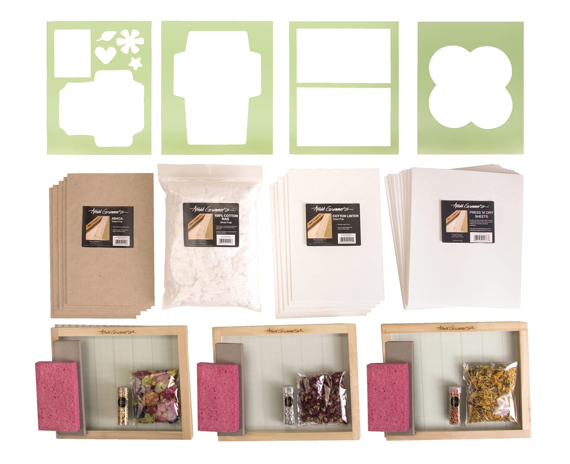 Arnold Grummer Dip into Papermaking II Classroom Kit, 8-1/2 X 11 in, Assorted Color