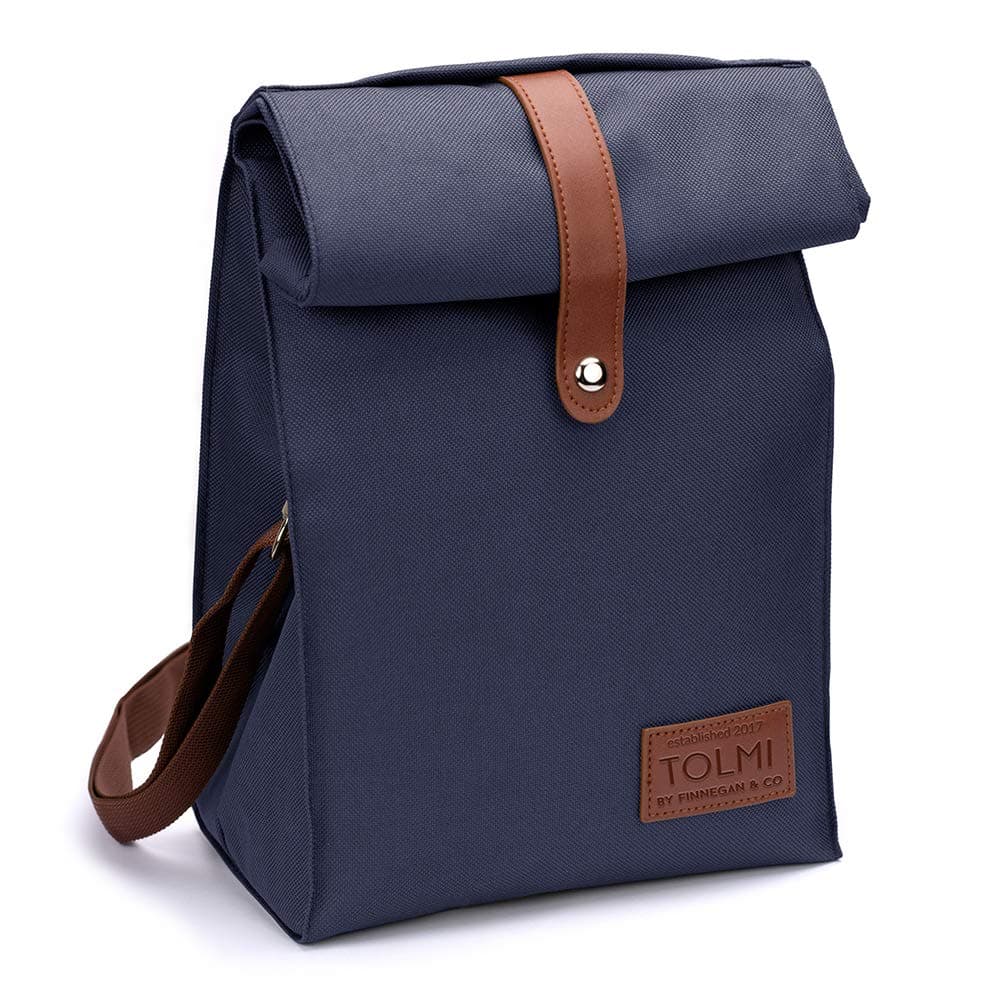 Insulated Lunch Bag by KRYO - Small reusable cooler bag - A travel lunchbox, Blu