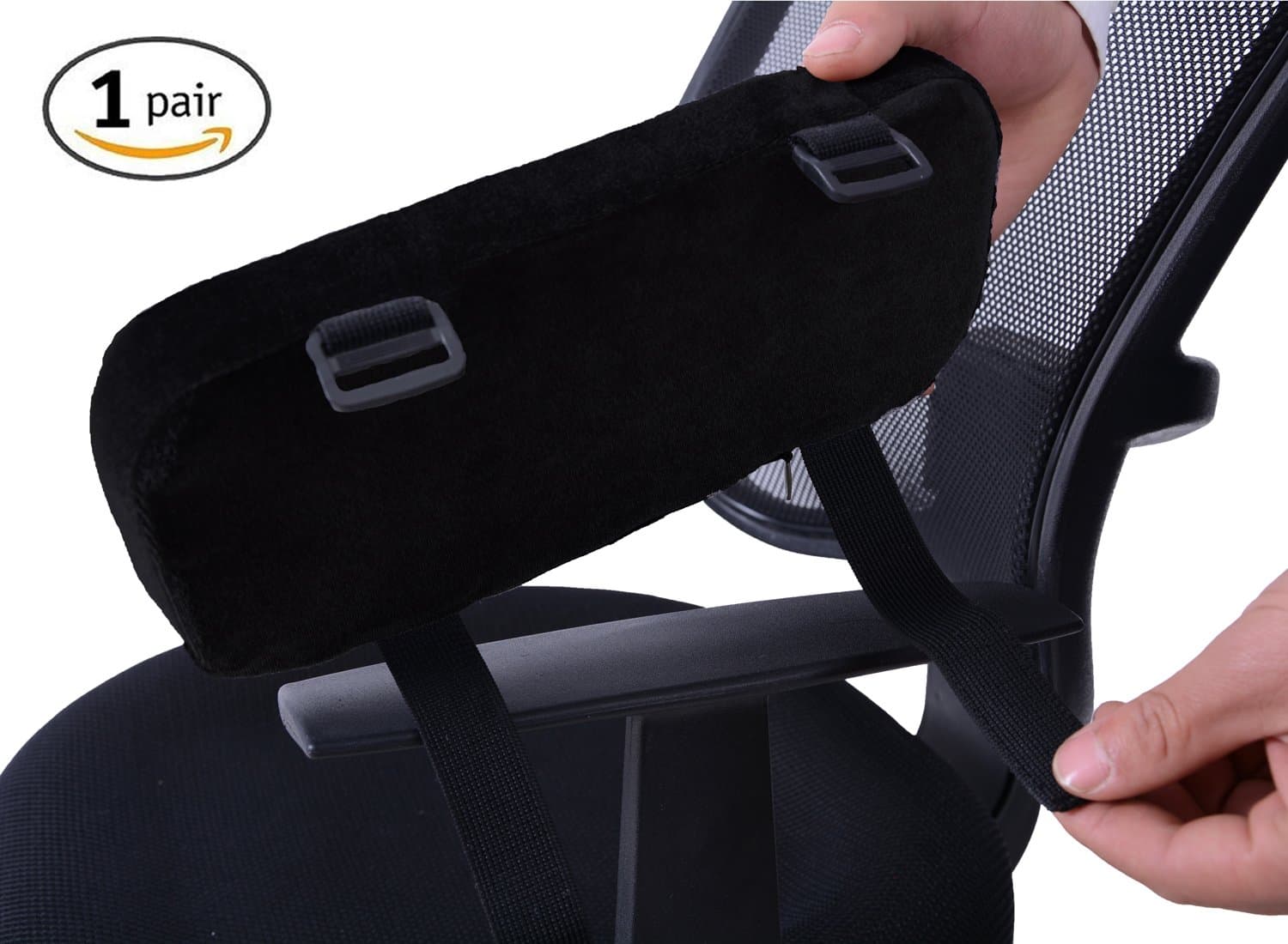 Comforfeel Chair Arm Covers and Foam Elbow Pillow Armrest Cushoin Pads for Home Or Officer Chair