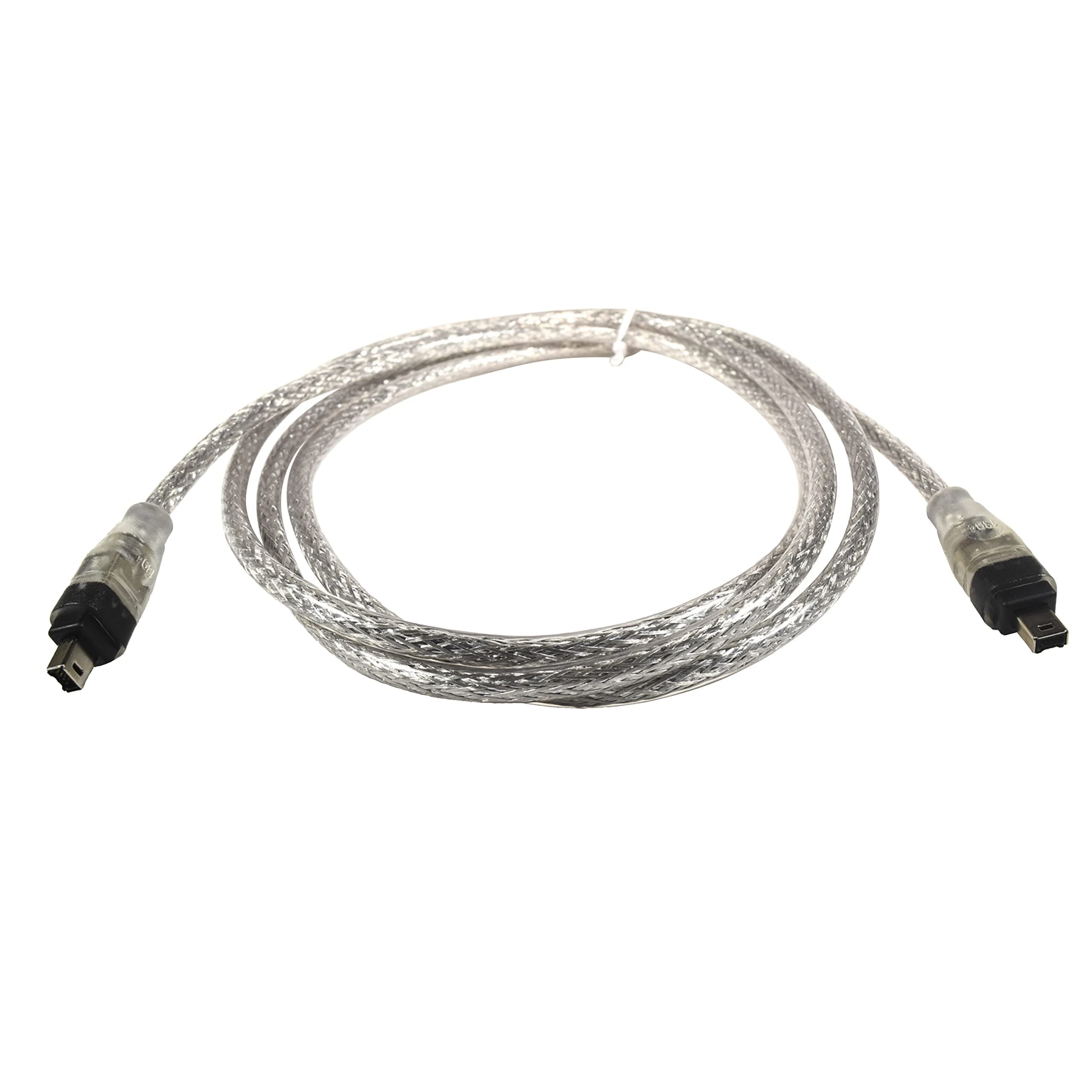 HQRP IEEE 1394 4pin to 4pin Cable/Cord compatible with Panasonic PV-DV351 PV-DV400 PV-DV401 PV-DV402 Camcorder plus HQRP LCD Screen Protector