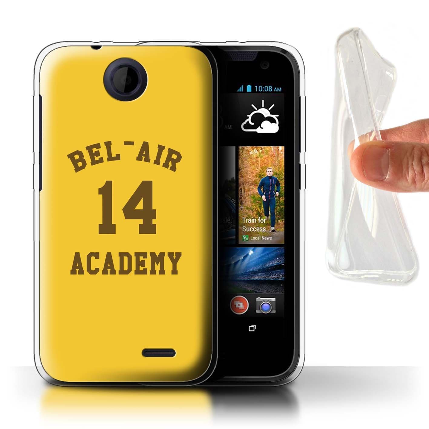 Phone Case for HTC Desire 310 Funny Prince Sitcom Bel Air Academy Design Transparent Soft Flexi Gel TPU Cover