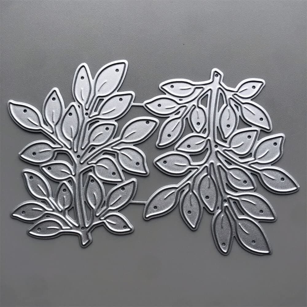 2022 New Leaves Metal Cutting Dies for Card Making Embossing Paper Photo Album Stamps Crafts Templates Mould Stencils