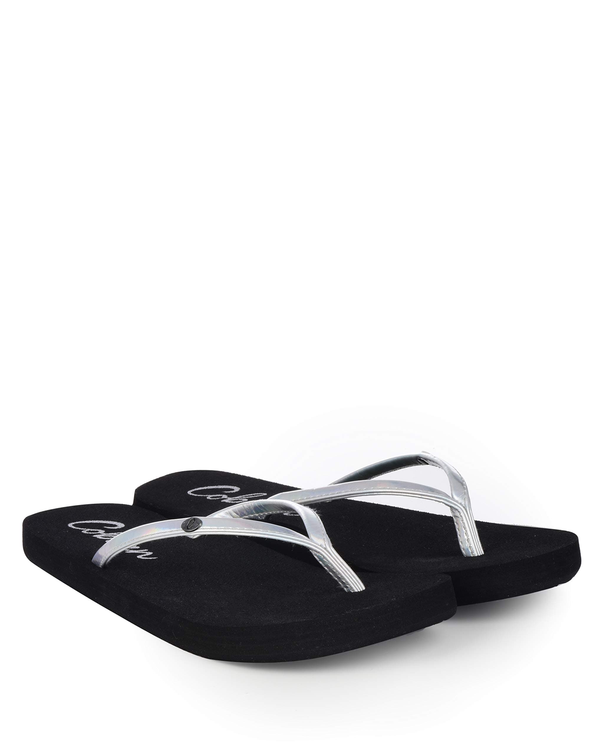 Cobian Women's Nias Bounce Skinny Synthetic Leather Strap Flip-Flop Sandals