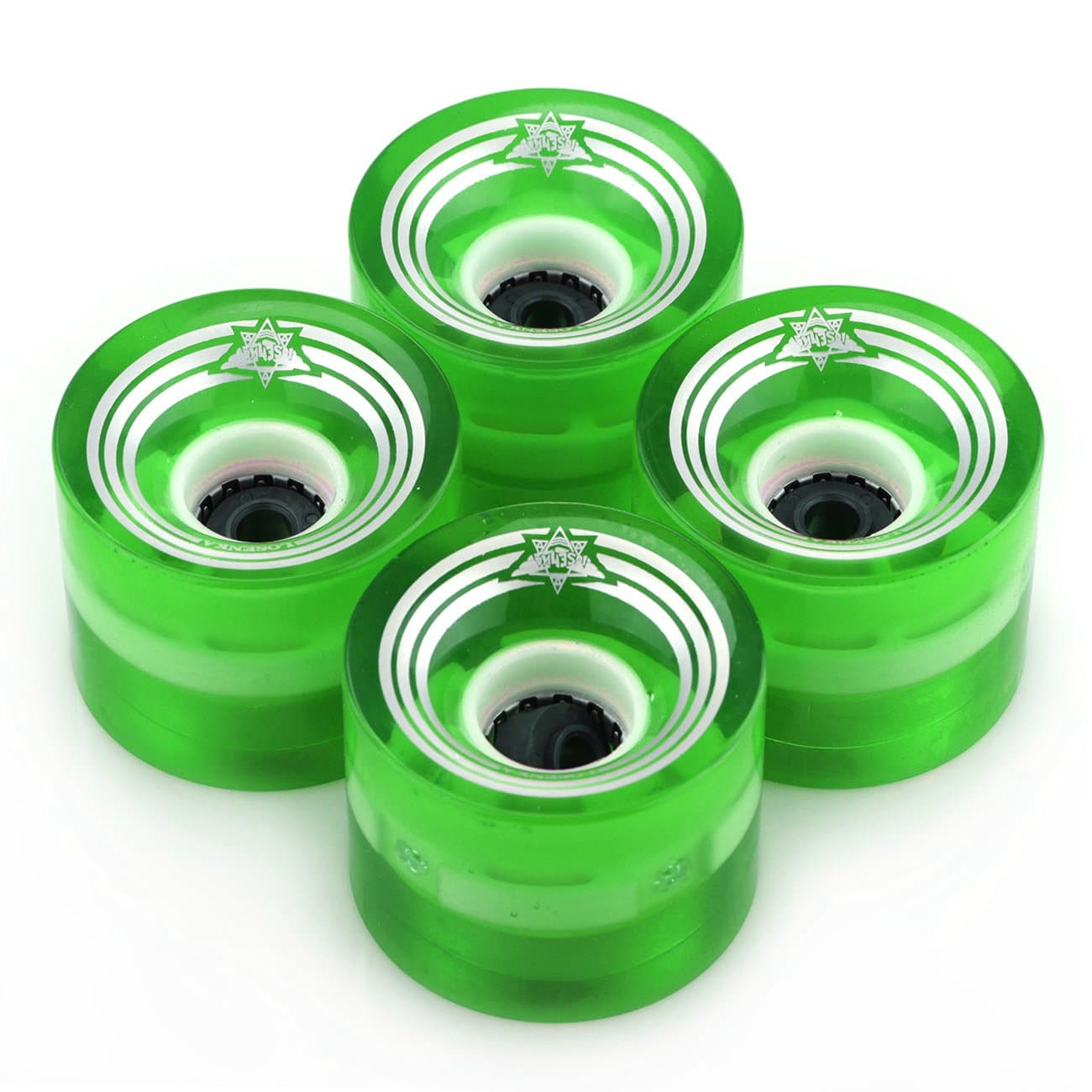 UGIN Set of 4Pcs Pro Cruiser Penny Skateboard Wheels Flash Luminous 59mm x 45mm 5 Colors