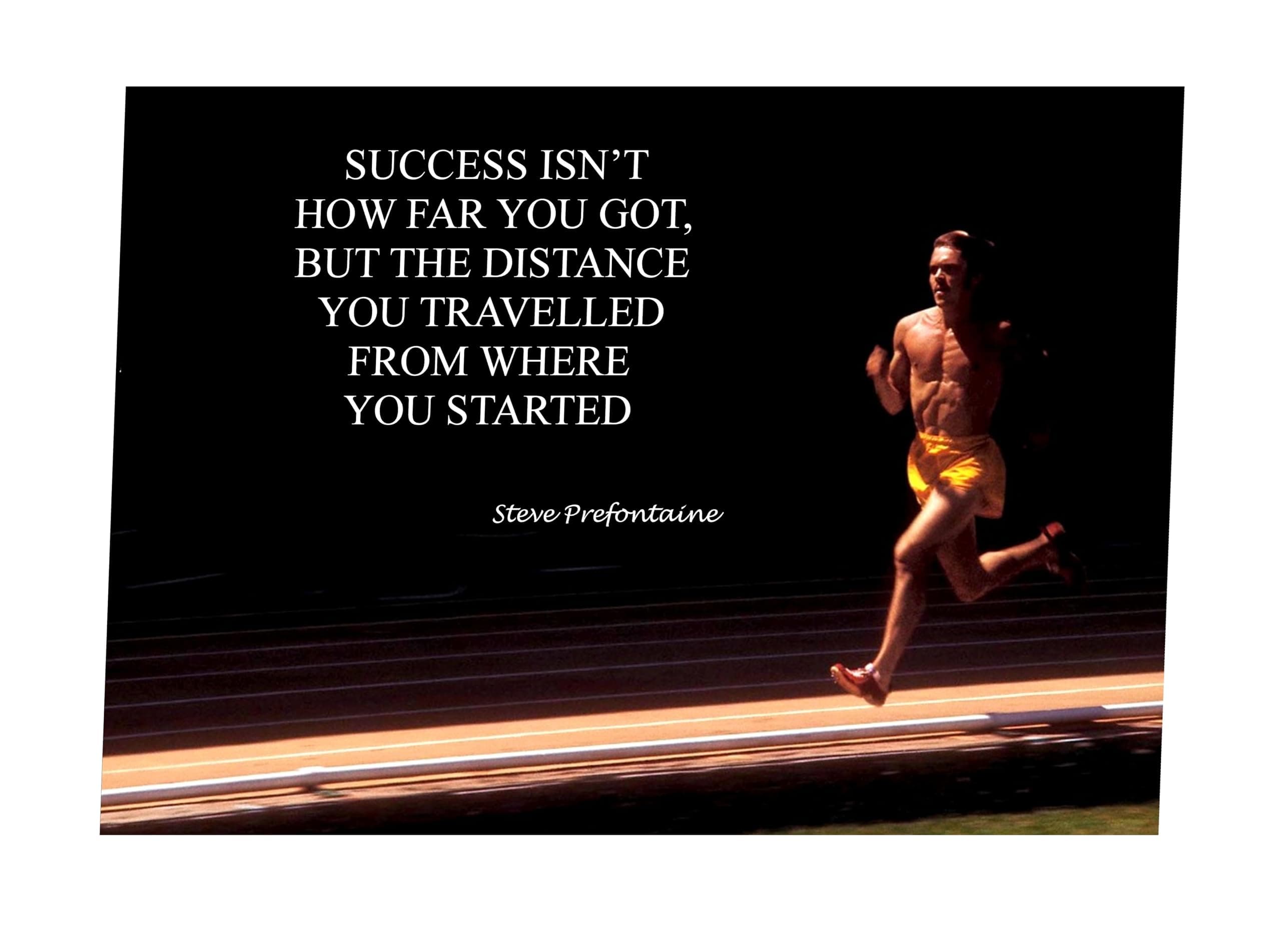 Large (A2 24inch x 16 inch)Inspirational Motivational Quote Sign Poster Print Picture(RUNNING SUCCESS ISN'T HOW FAR STEVE PREFONTAINE 3) SPORTS, BOXING, CYCLING, ATHLETICS, BODYBUILDING, TRIATHLON,BASKETBALL, FOOTBALL, RUGBY, SWIMMING, MARTIAL ARTS ETC ETC