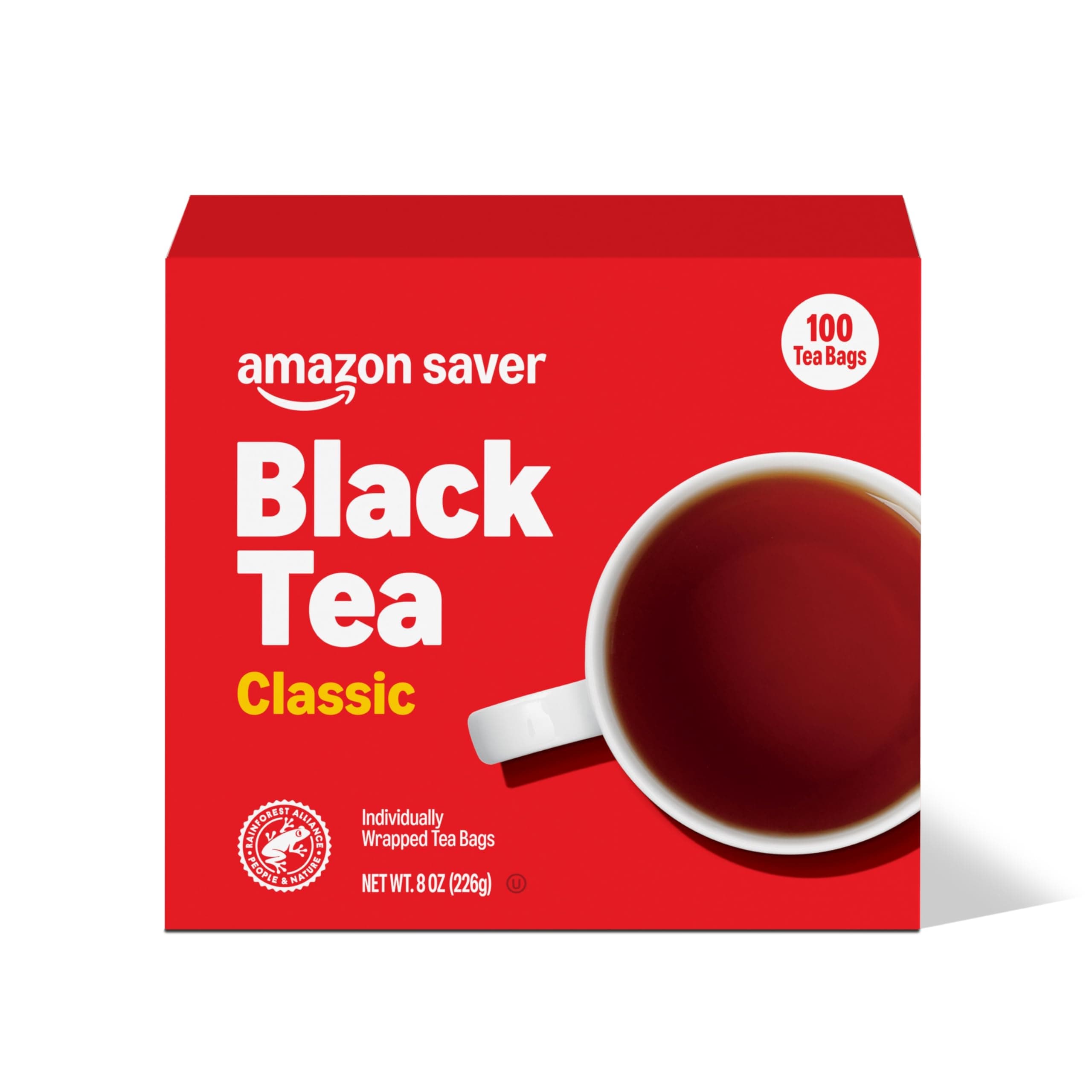 Amazon Saver, Classic Black Tea, 8 Oz, 100 Ct