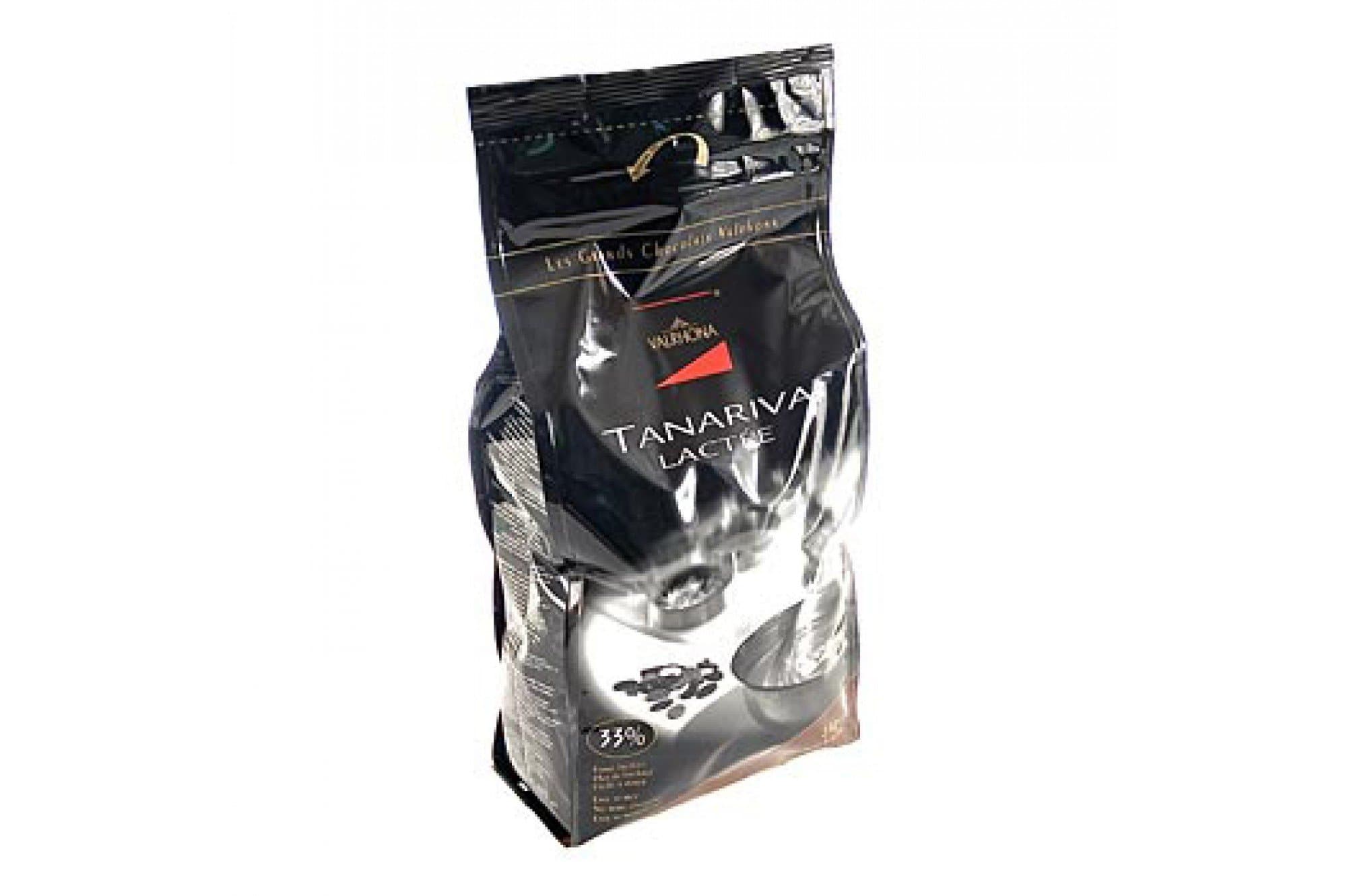 Valrhona Milk Chocolate - 33% Cacao - Tanariva Lactee - 6 lbs 9 oz bag of feves