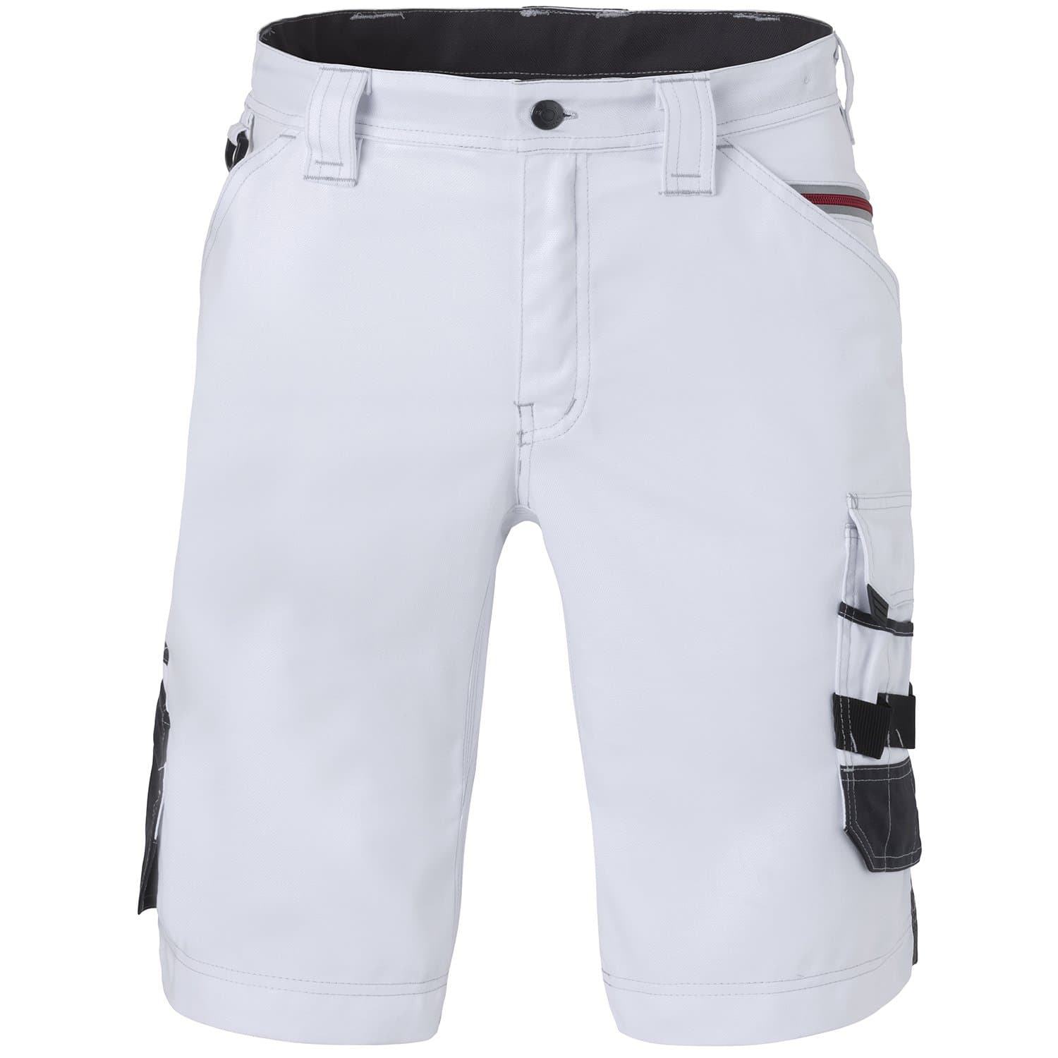 80241.LWC9KH-46 "Attitude" Shorts, White/Charcoal Grey, Size 46