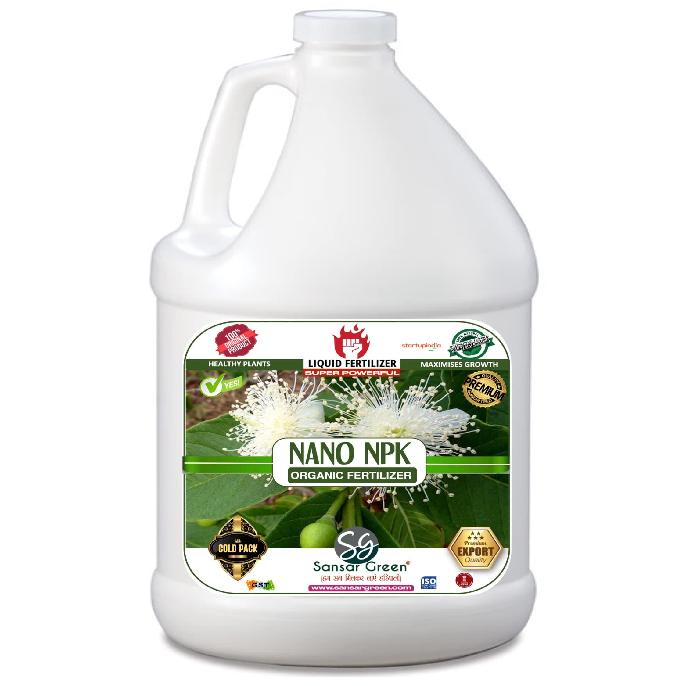 Sansar Green® Nano NPK Organic Liquid Fertilizer for all Plants Growth (500 ml)