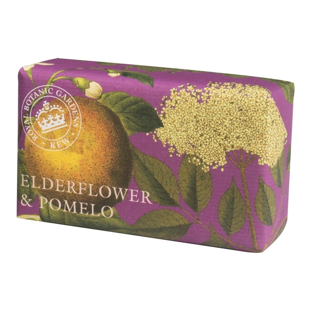 Royal Botanical Gardens Kew Wrapped Soap Bar, Elderflower and Pomelo Scent 240g