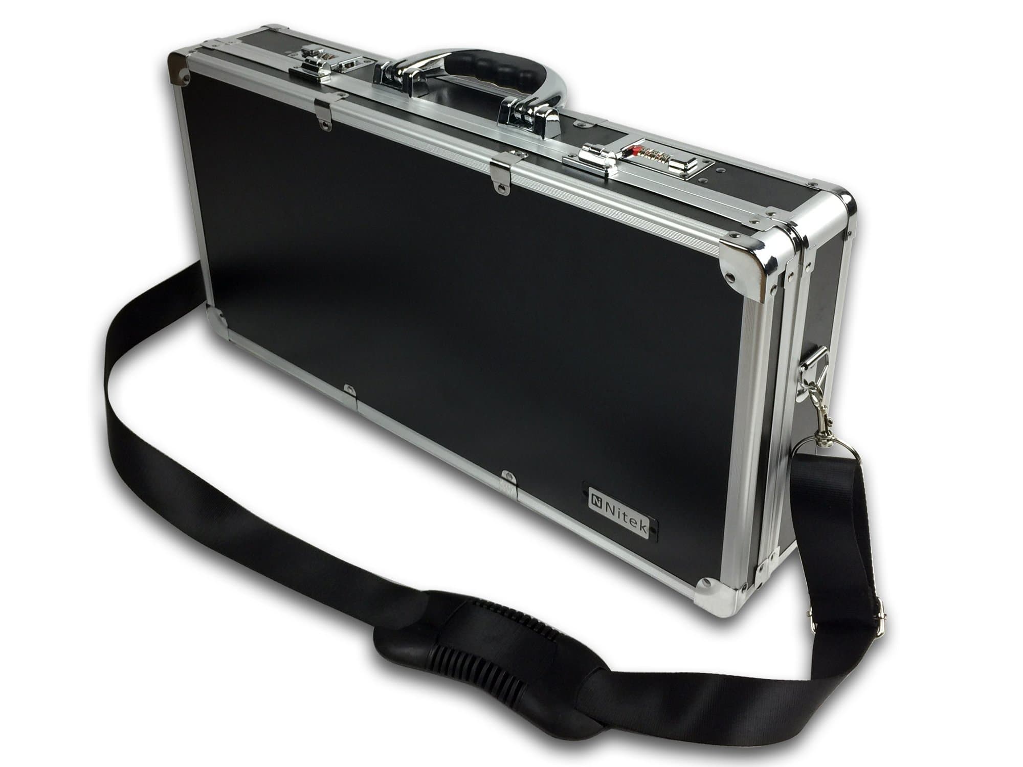 Barber case L22 x W3.9 x H10.6 inches silver color barber box