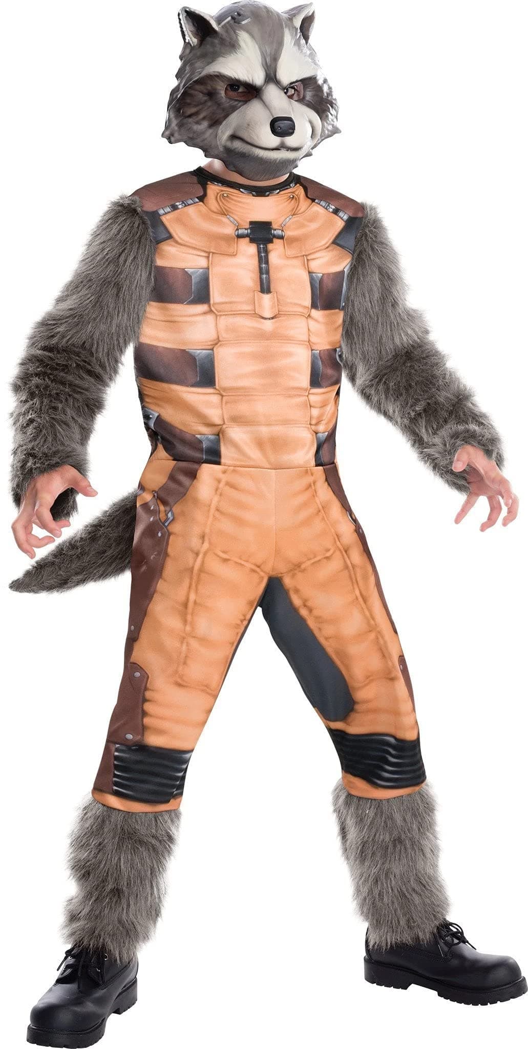 Rubies Guardians of The Galaxy Deluxe Rocket Raccoon Costume, Child Large