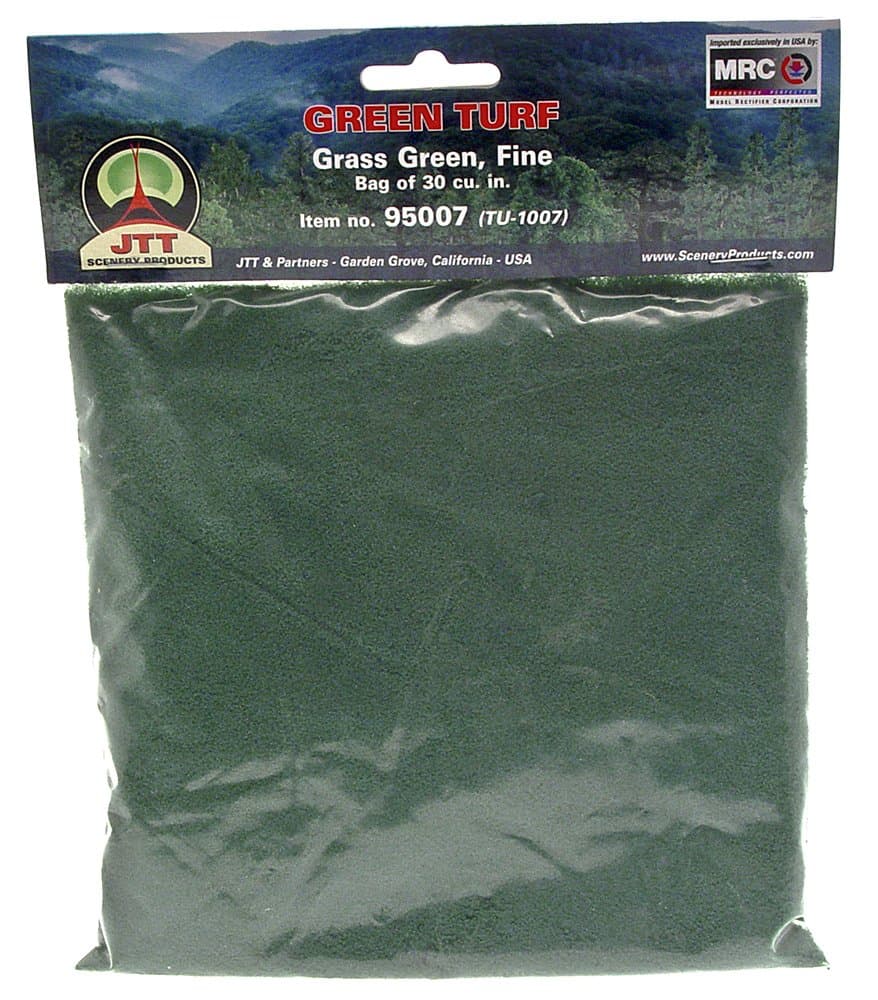 JTT Landscaping Material - Green Turf, Grass Green, Fine