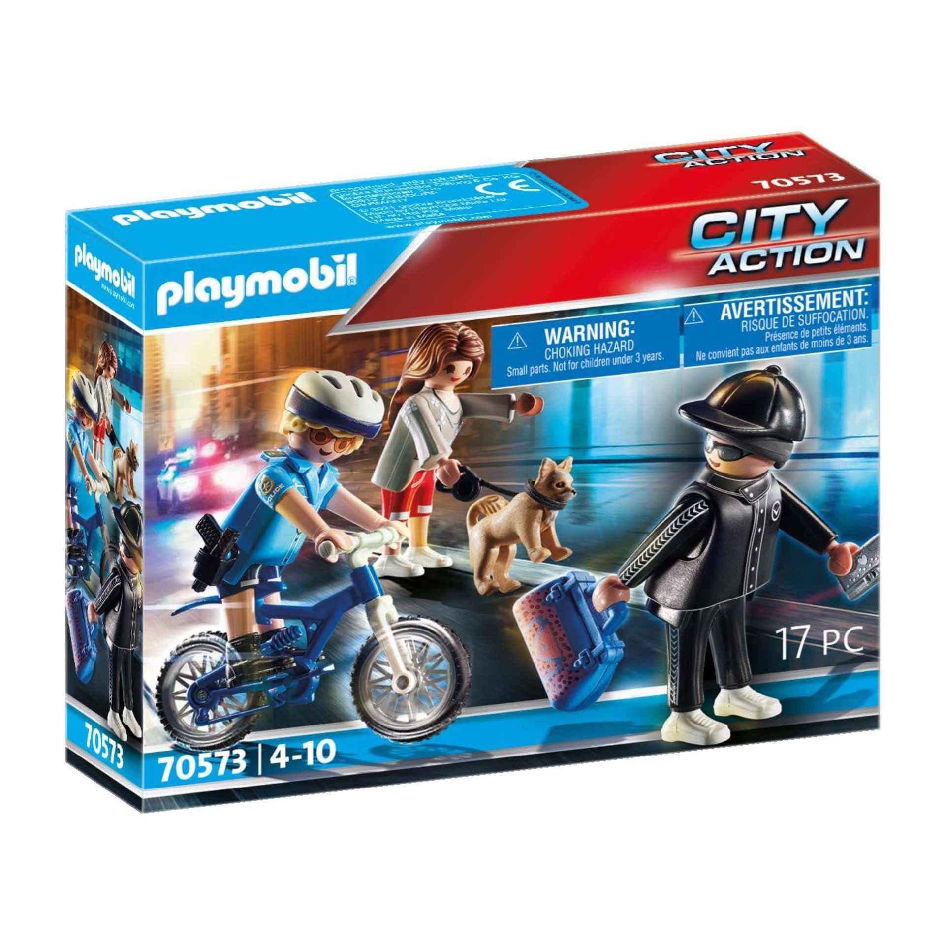 Playmobil City Action 70573 bicycle with Thief, Ages 4+