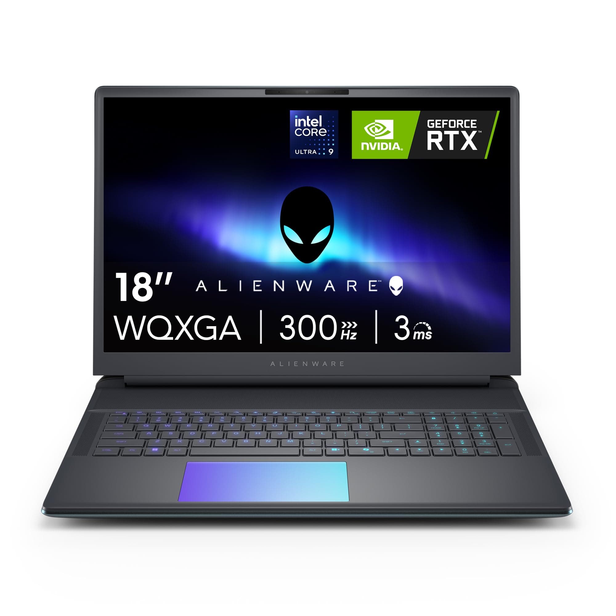 18 Area-51 Gaming Laptop AA18250-18.0" WQXGA 300Hz 3ms Display, Intel Core Ultra 9 275HX, NVIDIA GeForce RTX 5080, 32GB 2x16GB DDR5, 2TB SSD, 2MP FHD IR Camera, Windows 11 Home