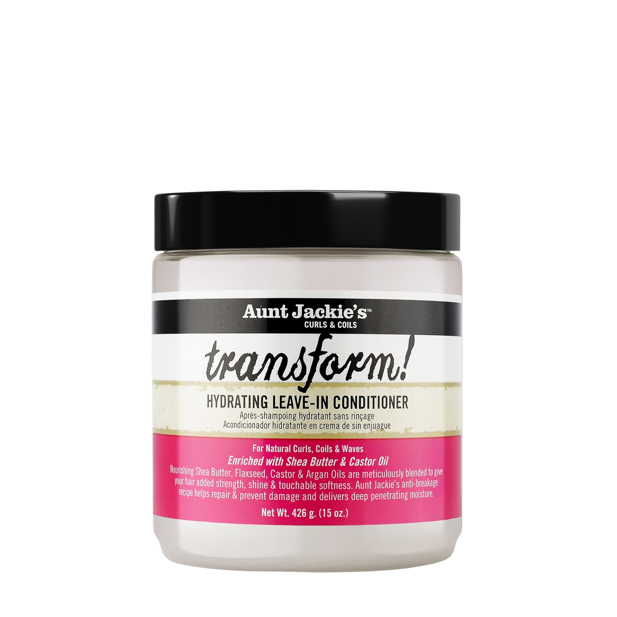 Aunt Jackie Transform! Hydrating Leave-in Conditioner 15oz, white