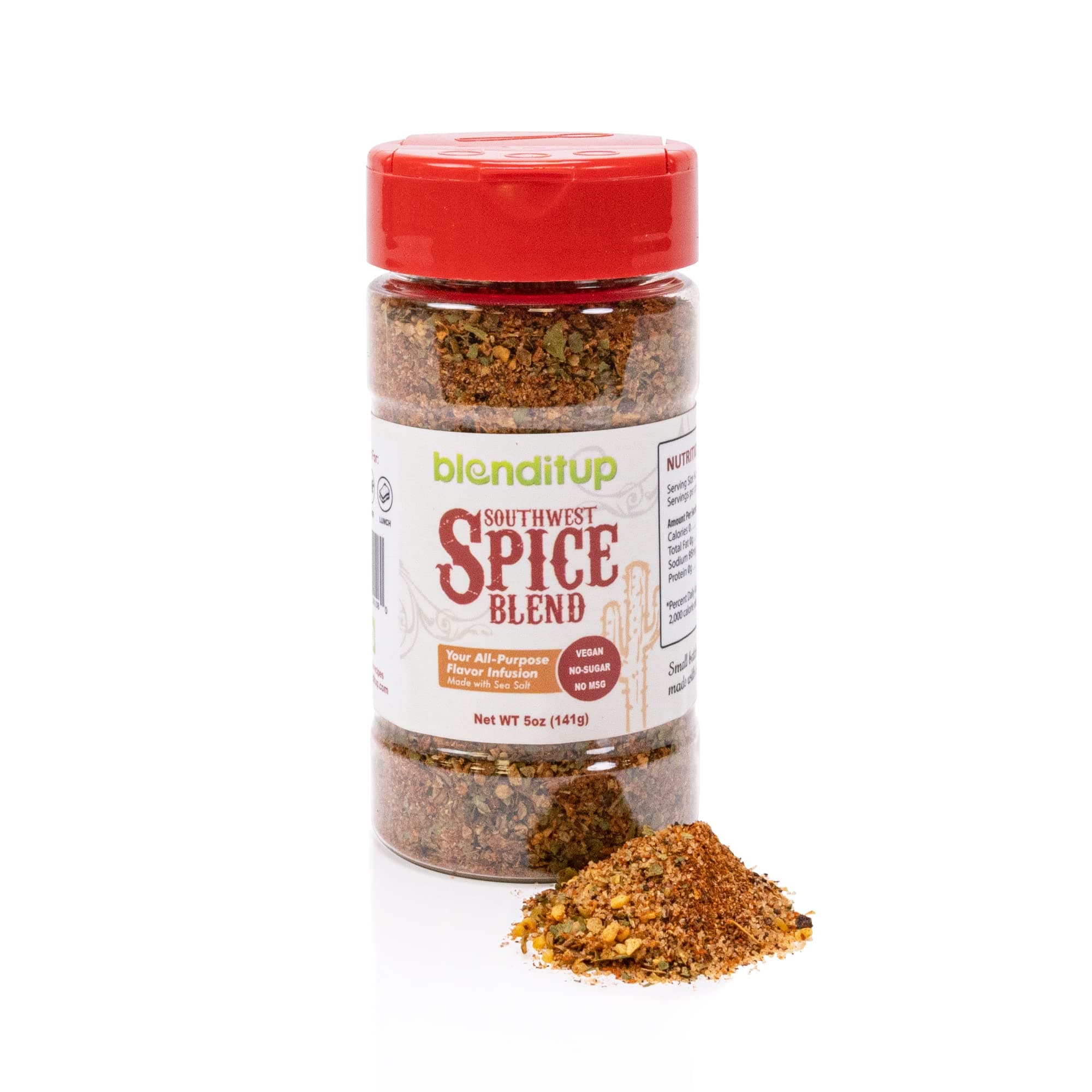 - Southwest Spice Blend | Gourmet Spices with Sea Salt | Healthy to Add to Any Dish | Low Sodium, No Gluten, No MSG, No-Sugar | 5oz