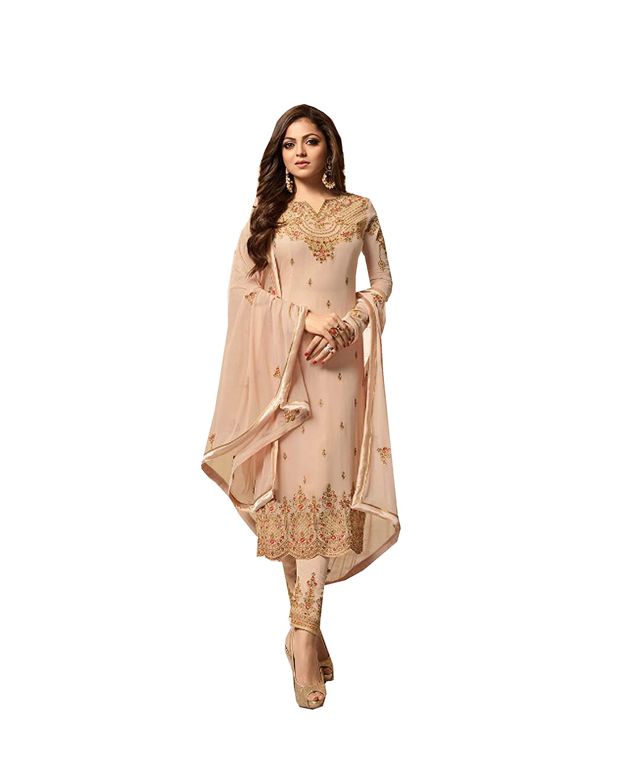 Women's Ethnic Indian Pakistani straight salwar kameez 2601