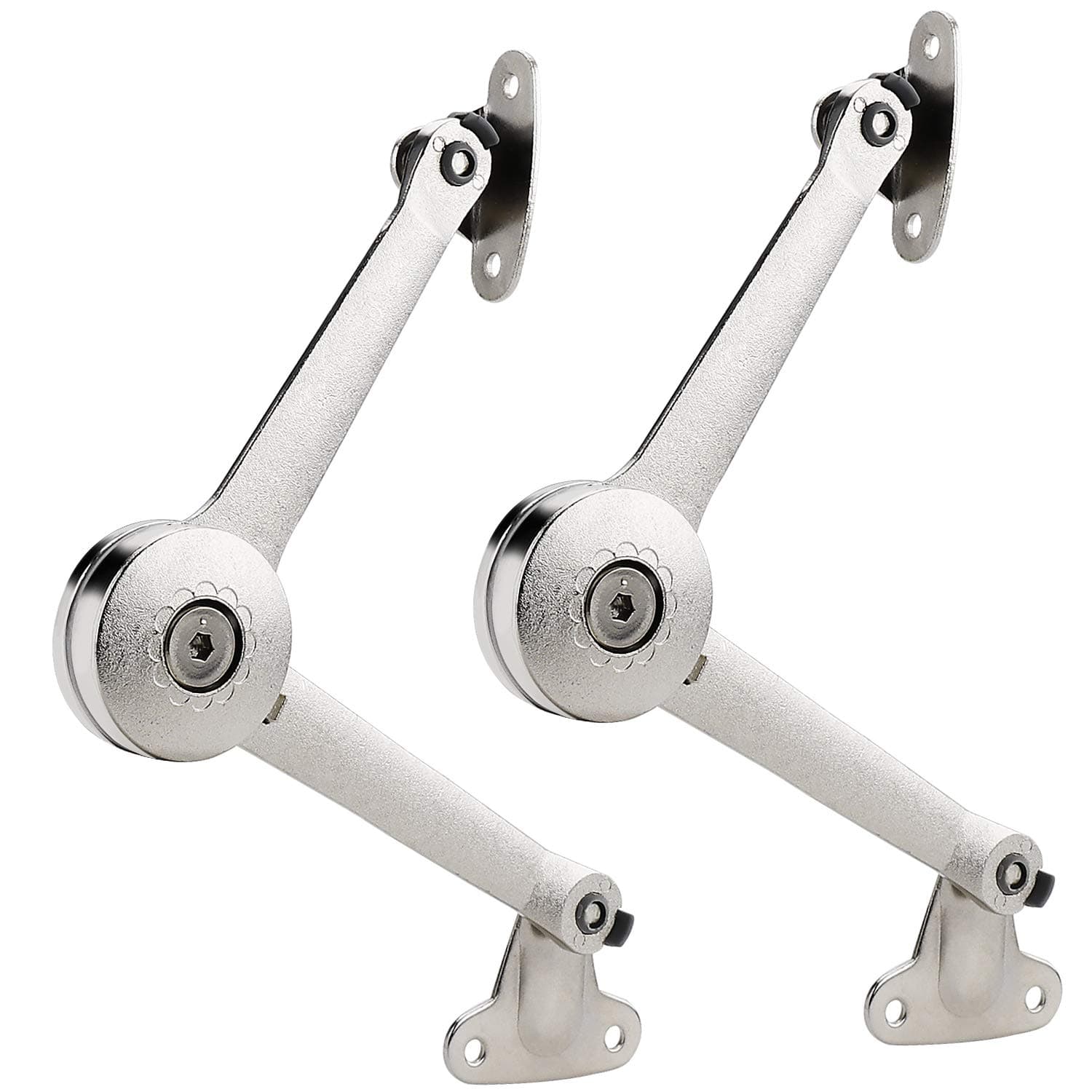 Lid Support Hinge Lid Stay with Soft Close Toy Box Hinge Supports Drop Lids of Cabinets Kitchen 40lb/2pcs