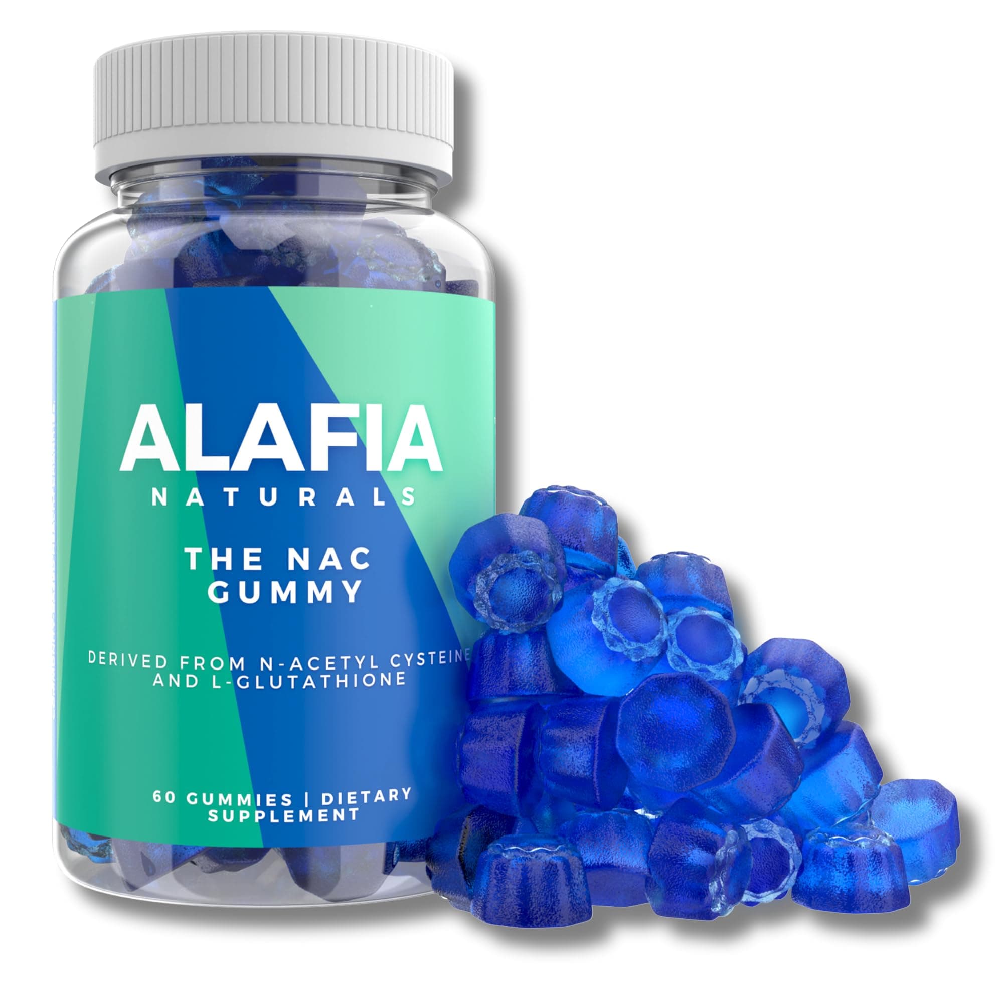 Sugar-Free NAC Gummies, NAC Supplement for Respiratory Health, Liver Detox & Cleanse, Kidney, Antioxidant Support, N-Acetyl Cysteine Supplement MCT-Oil Coated for Absorption Vegan 60ct