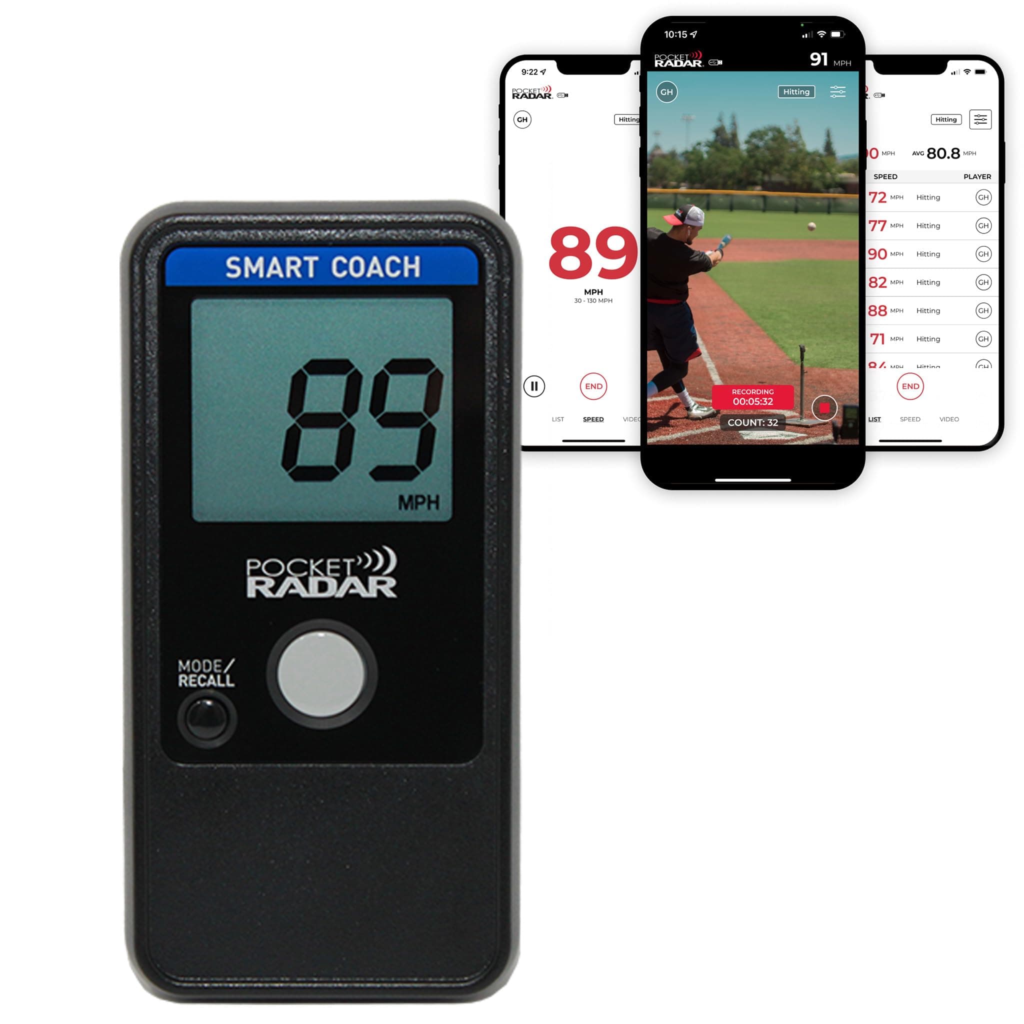 Pocket Radar Smart Coach/Compatible with Pocket Radar App