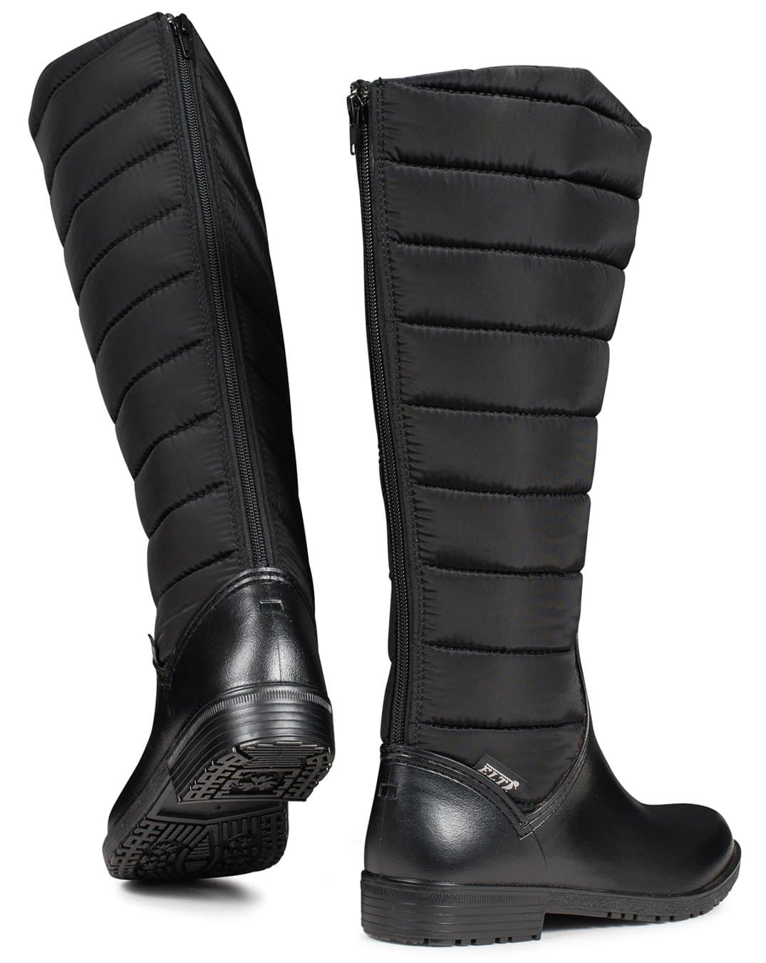 Alesund Winter Thermal Riding Boots, Waterproof Galoshes, Fleece Lined, Zip, Black, Size EU 41 (UK 8)