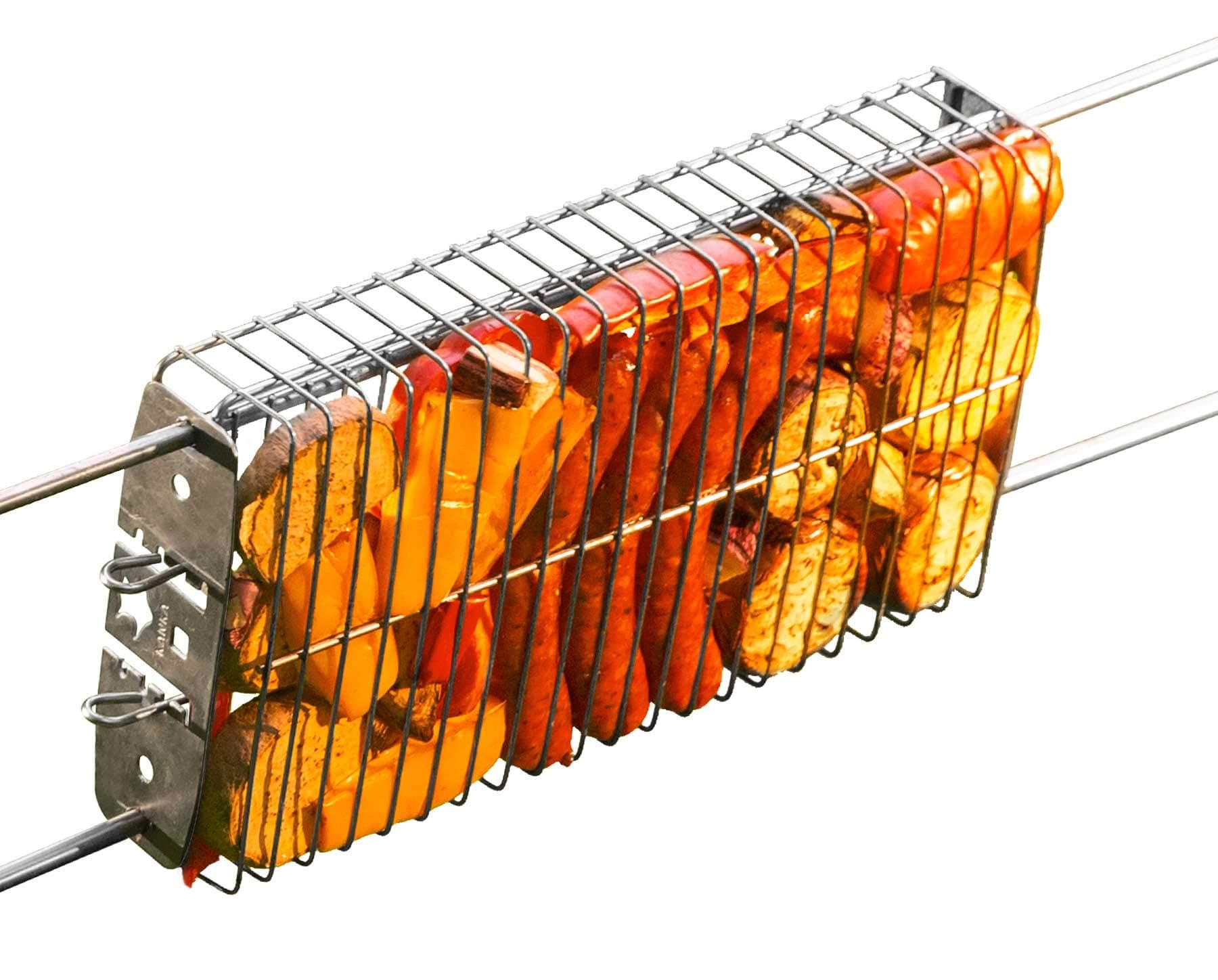 KANKA Stainless Steel Grill Basket. Cooks Any Food!
