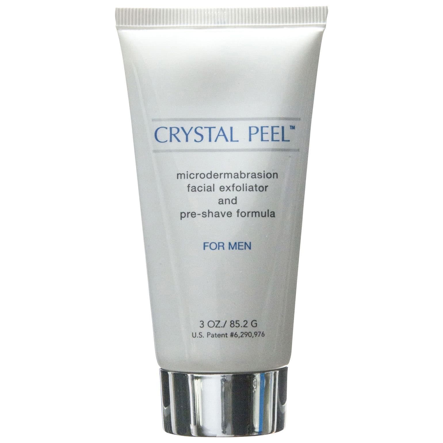 Crystal Peel Microdermabrasion Facial Exfoliator & Pre Shave Formula for Men