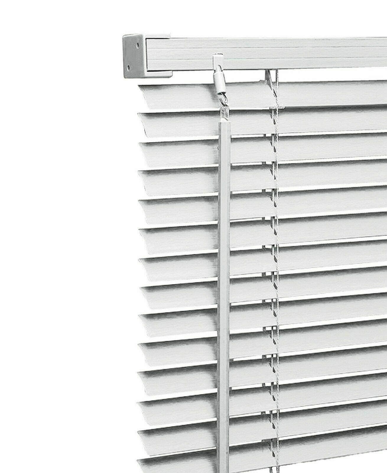 PVC Venetian Blinds 90 cm (larghezza) x 210 cm (lunghezza) bianco