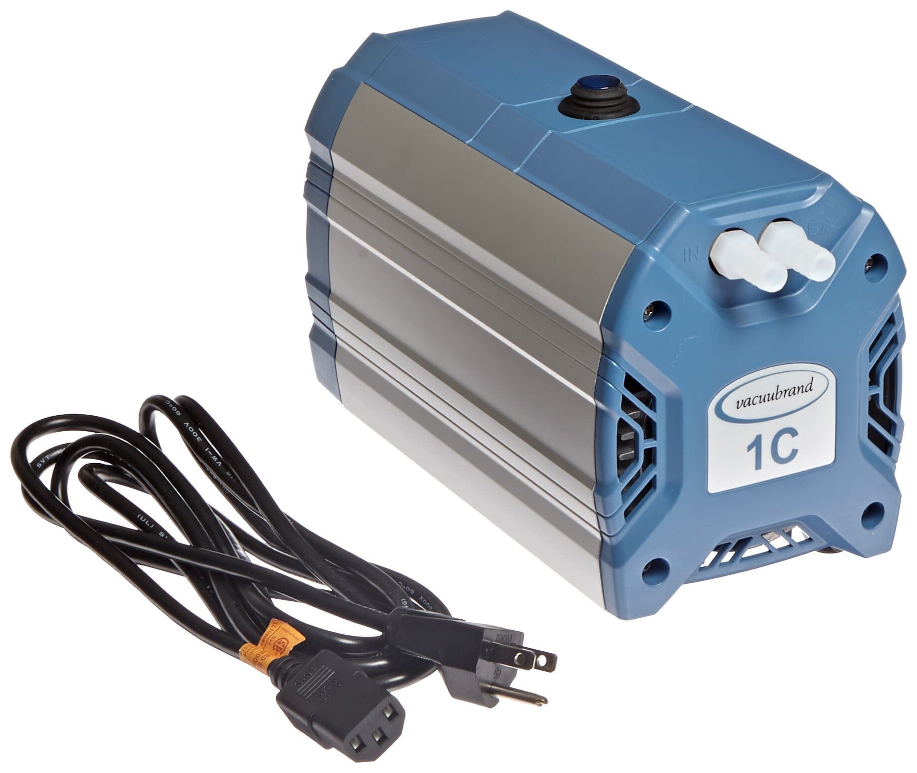 Vacuubrand721103 Compact Oil-Free Diaphragm Vacuum Pump, Model ME1C, 14 LPM, Corrosion Resistant, 100 to 120V