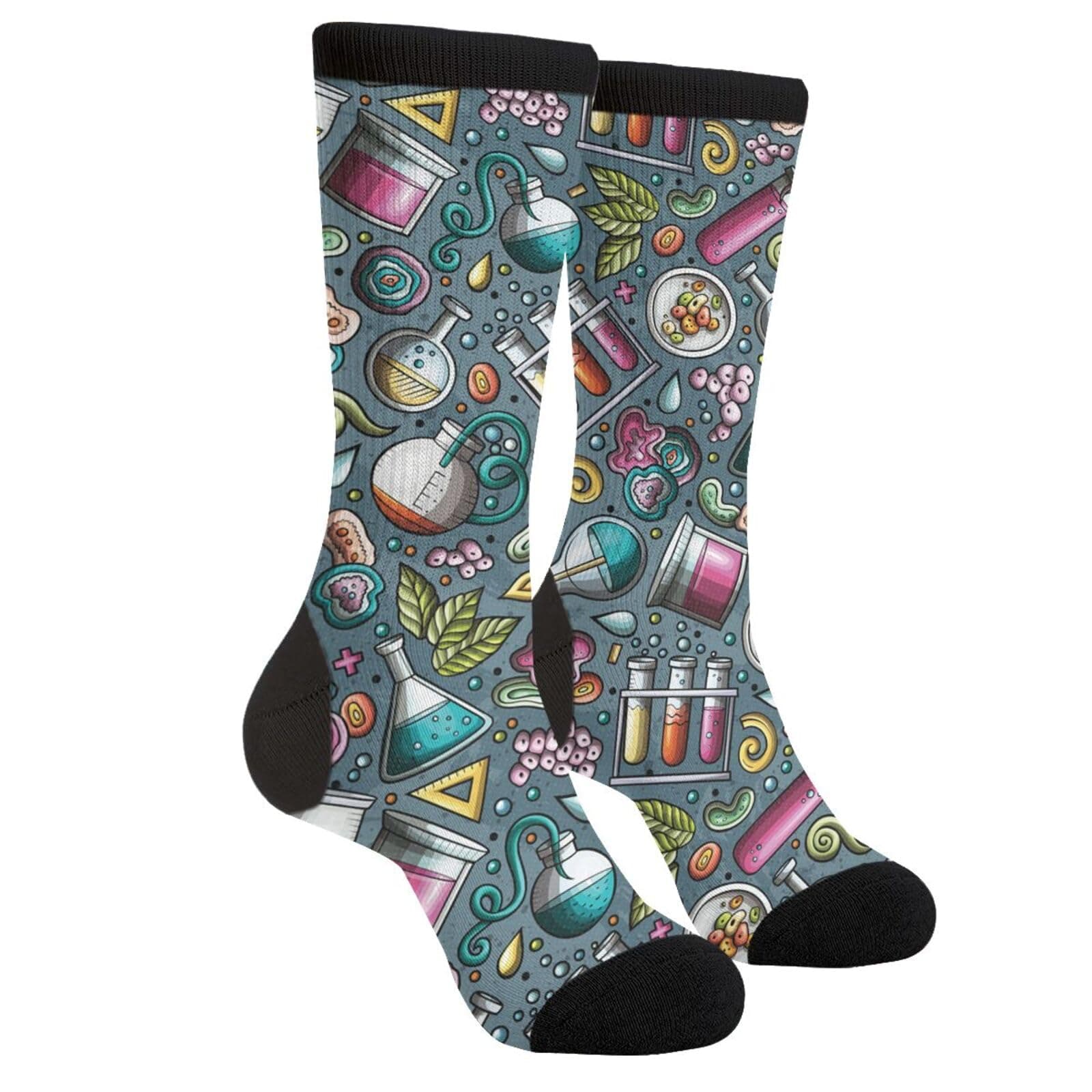 Novelty Fun Crew Socks Fashion Comfortable Men And Women Crazy Dress Socks
