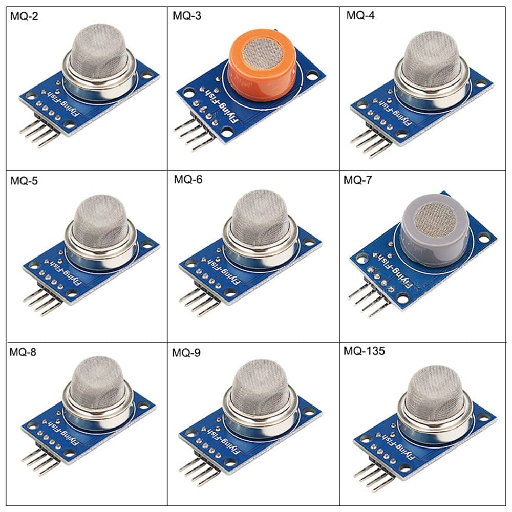 9 in 1 MQ Sensor Modules Kit Project Super Starter Kits for Gas Detection