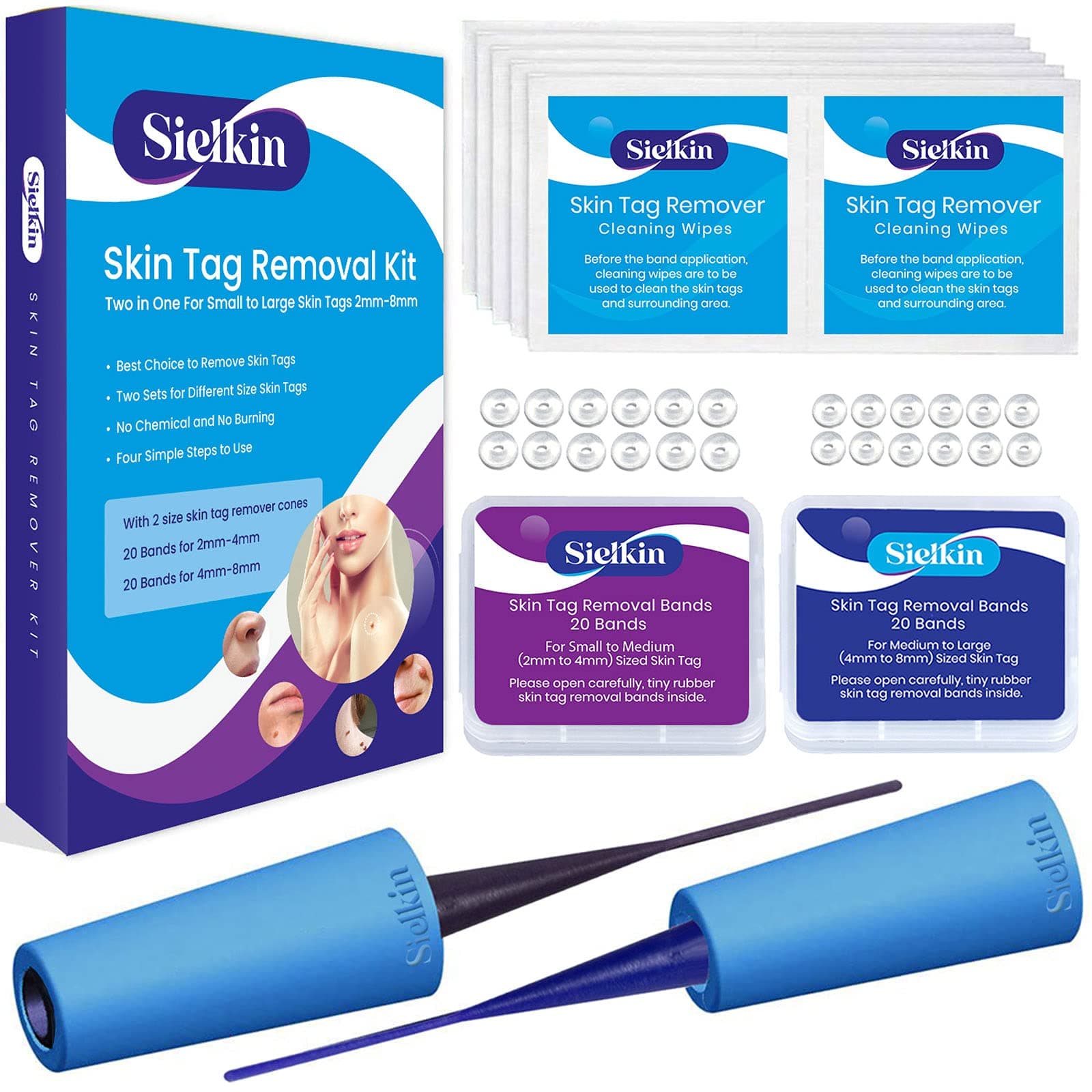 Skin Tag Removal Treatment-Skin Tag Remover-Made of Natural Plant Extracts-Simple and Easy to Apply Skin Tag Remover & Mole Corrector and Repair Lotion Set