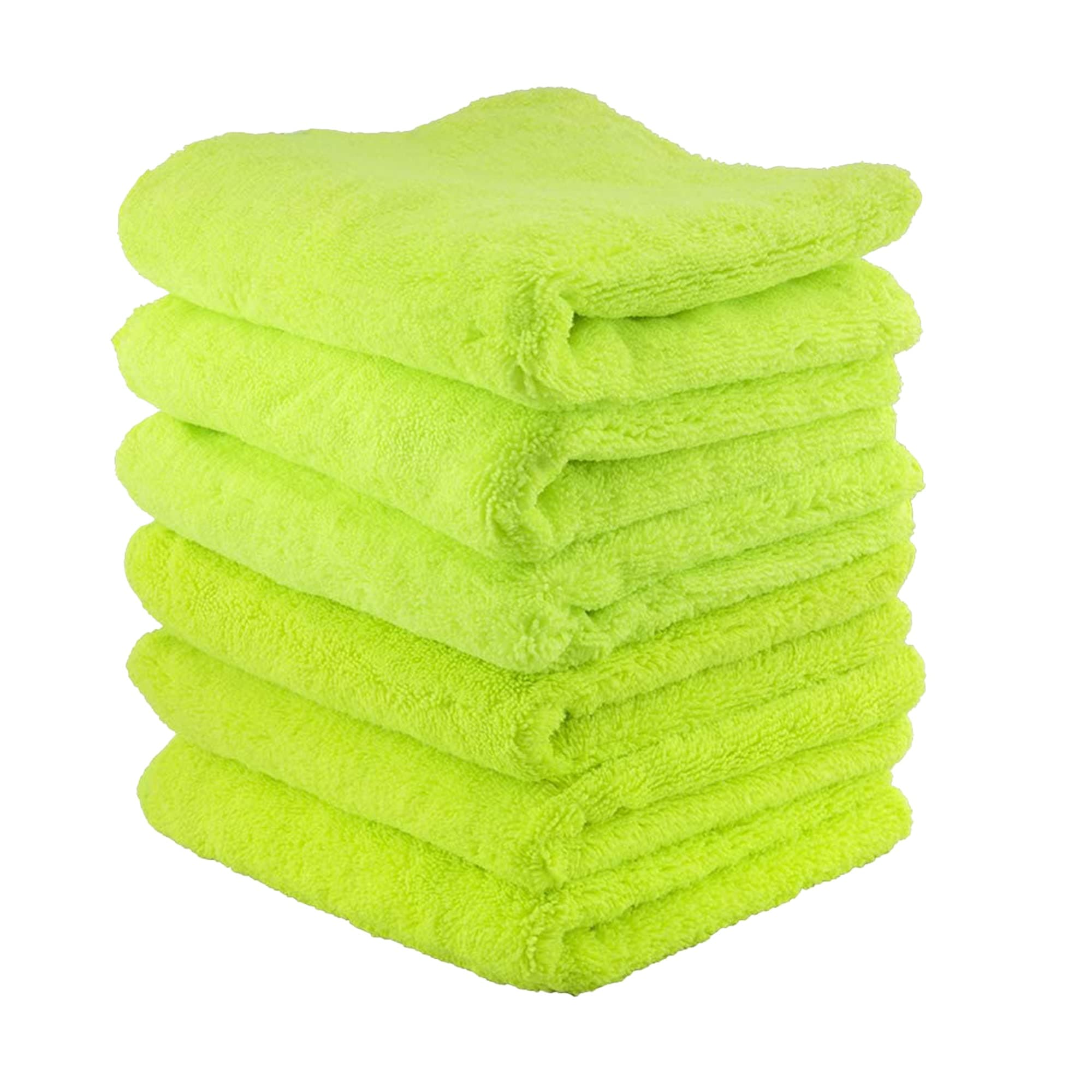 Chemical GuysMIC_333_6G El Gordo Professional Extra Thick Supra Microfiber Towels, Green, 16.5" x 16.5", Pack of 6